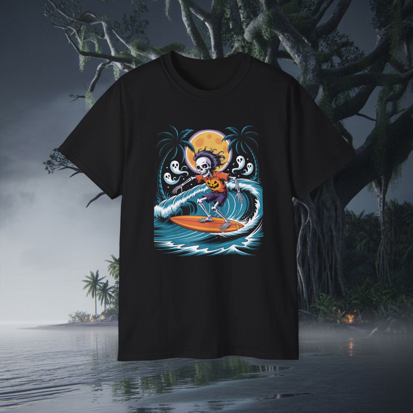 Surfing Skelton Tee