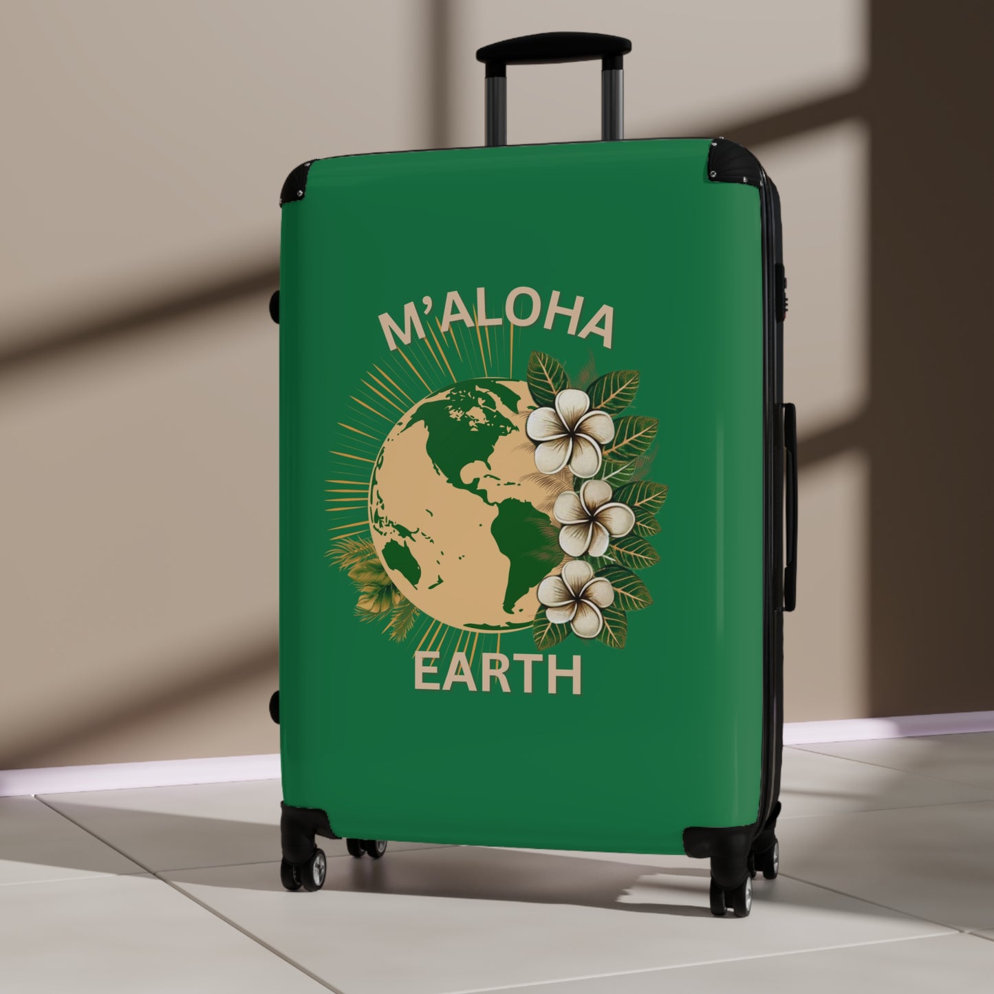 M'Aloha Earth green Suitcase