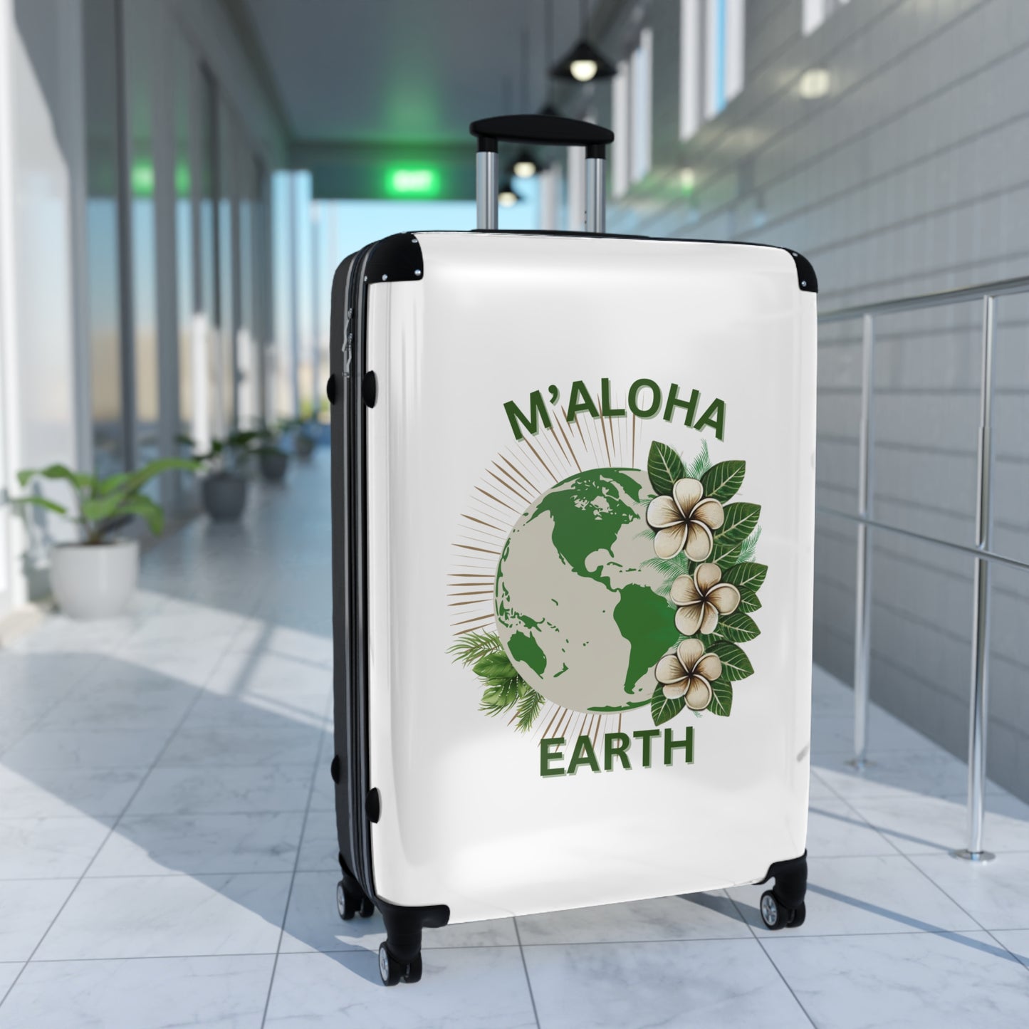 M'Aloha Earth white Suitcase