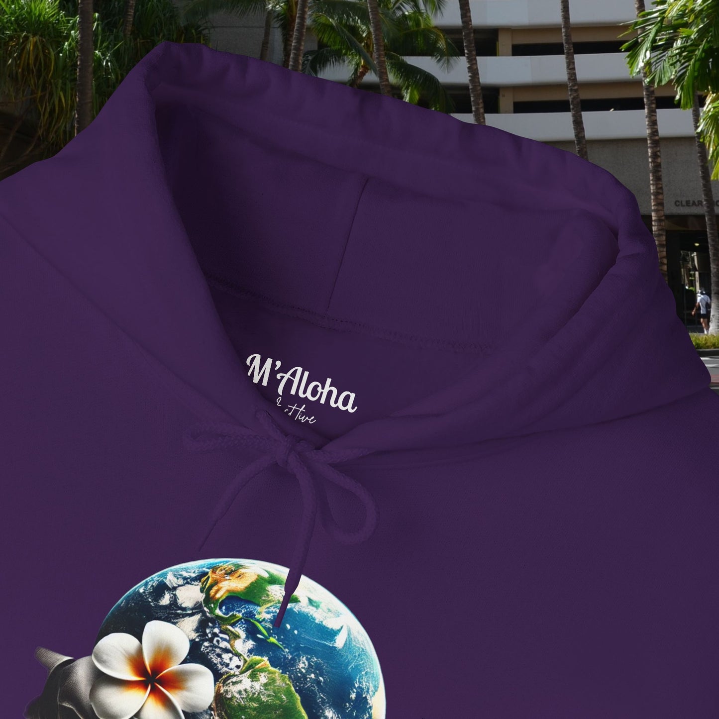 M'Aloha Earth - The World in your Hand Hoodie
