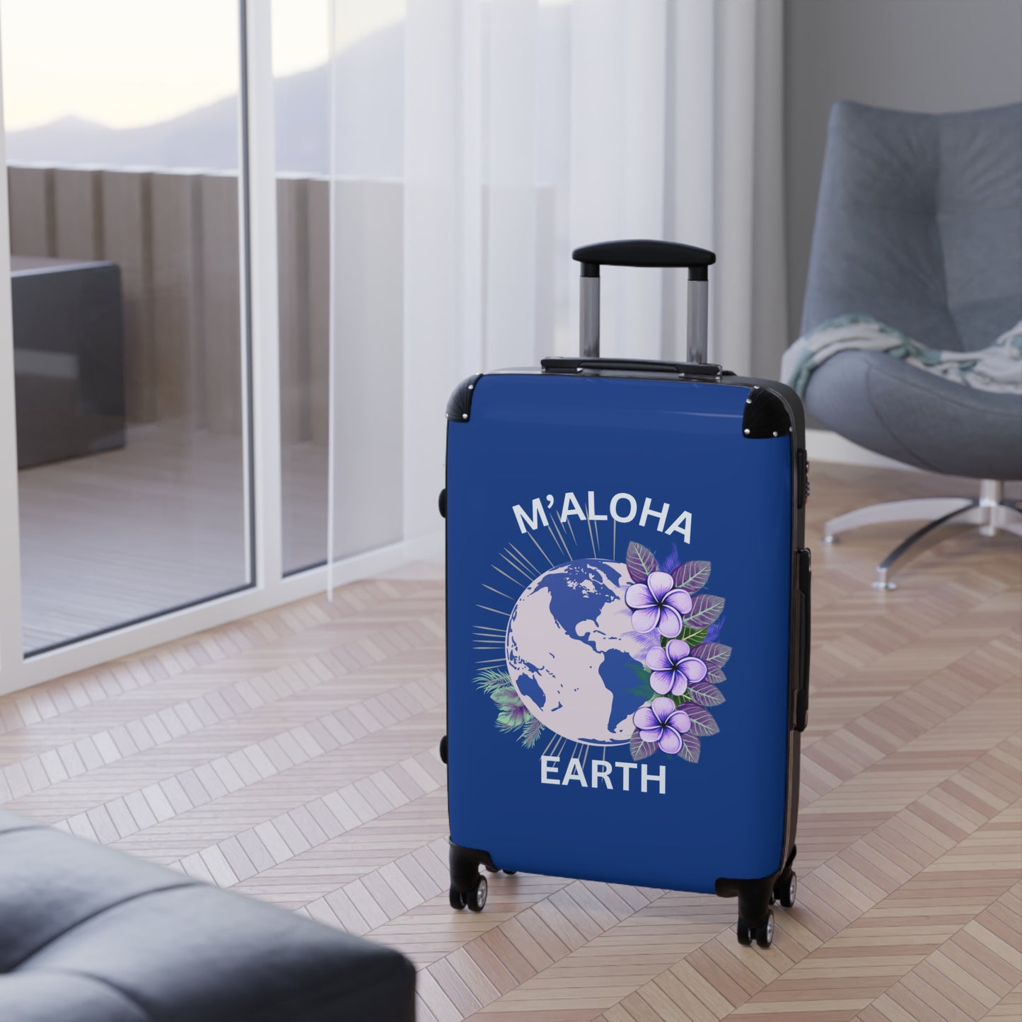 M'Aloha Earth blue Suitcase