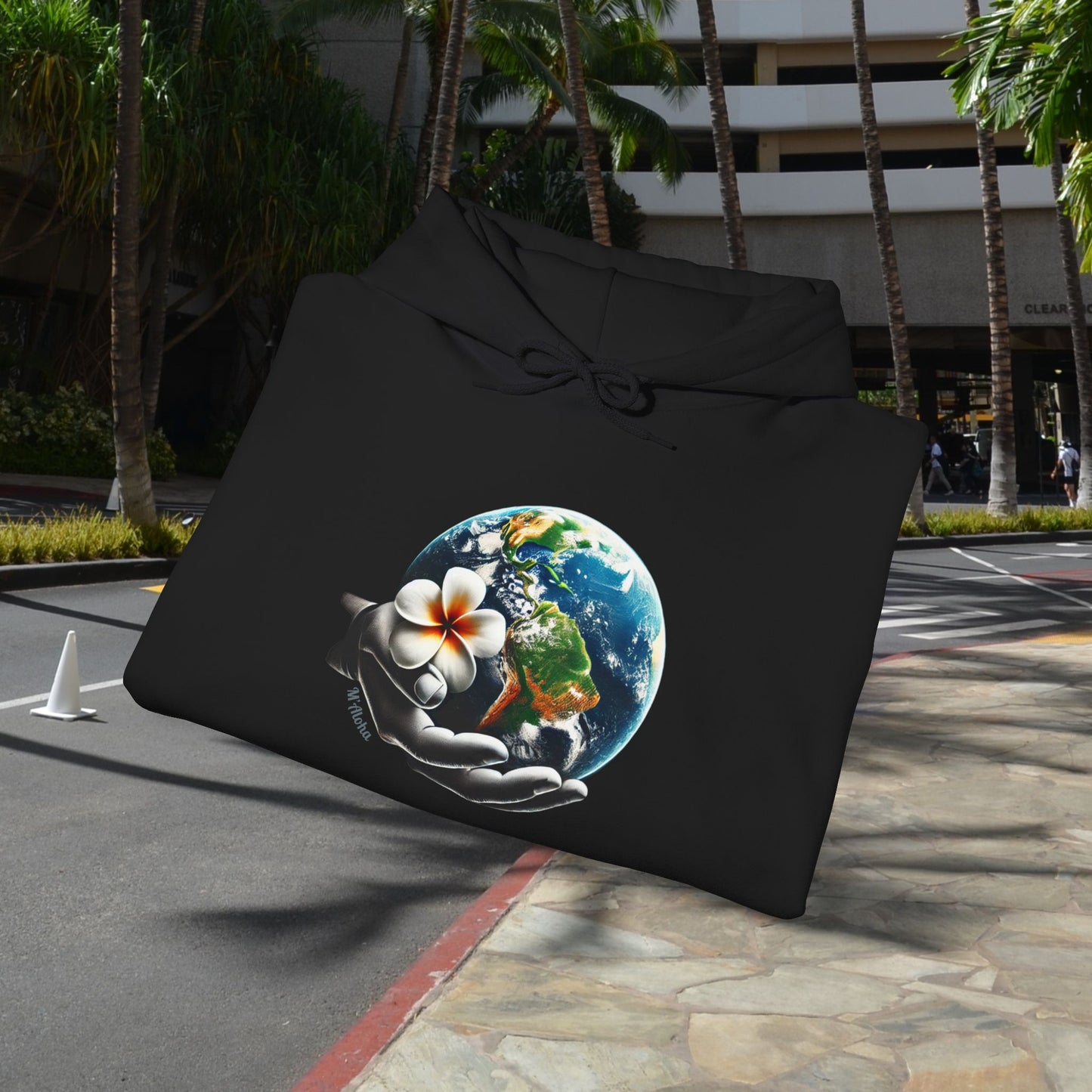M'Aloha Earth - The World in your Hand Hoodie