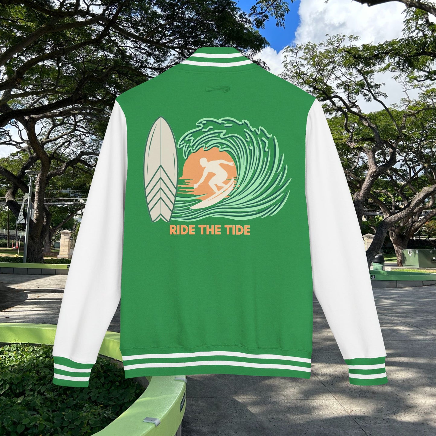 M'Aloha Surfer Letterman Jacket