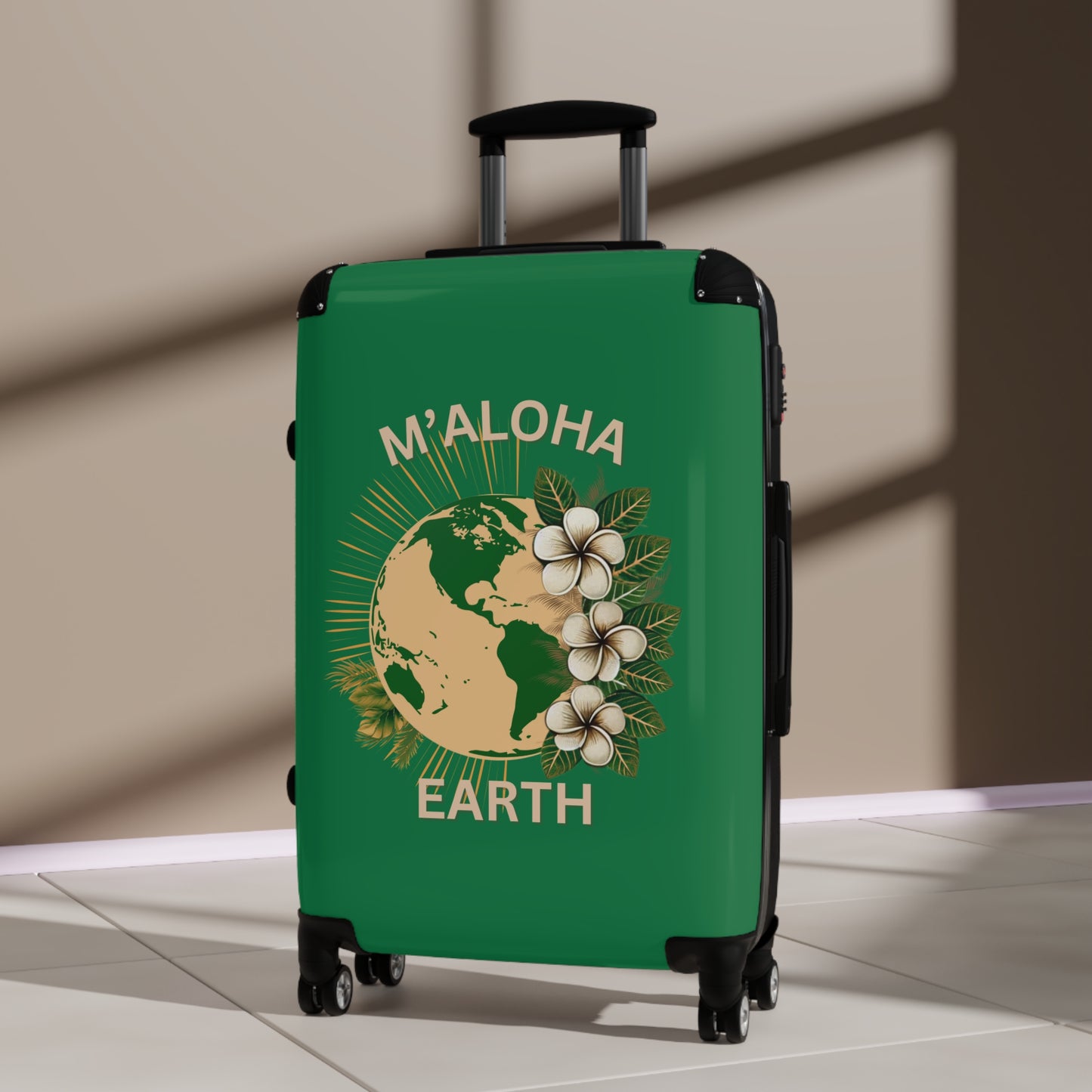 M'Aloha Earth green Suitcase