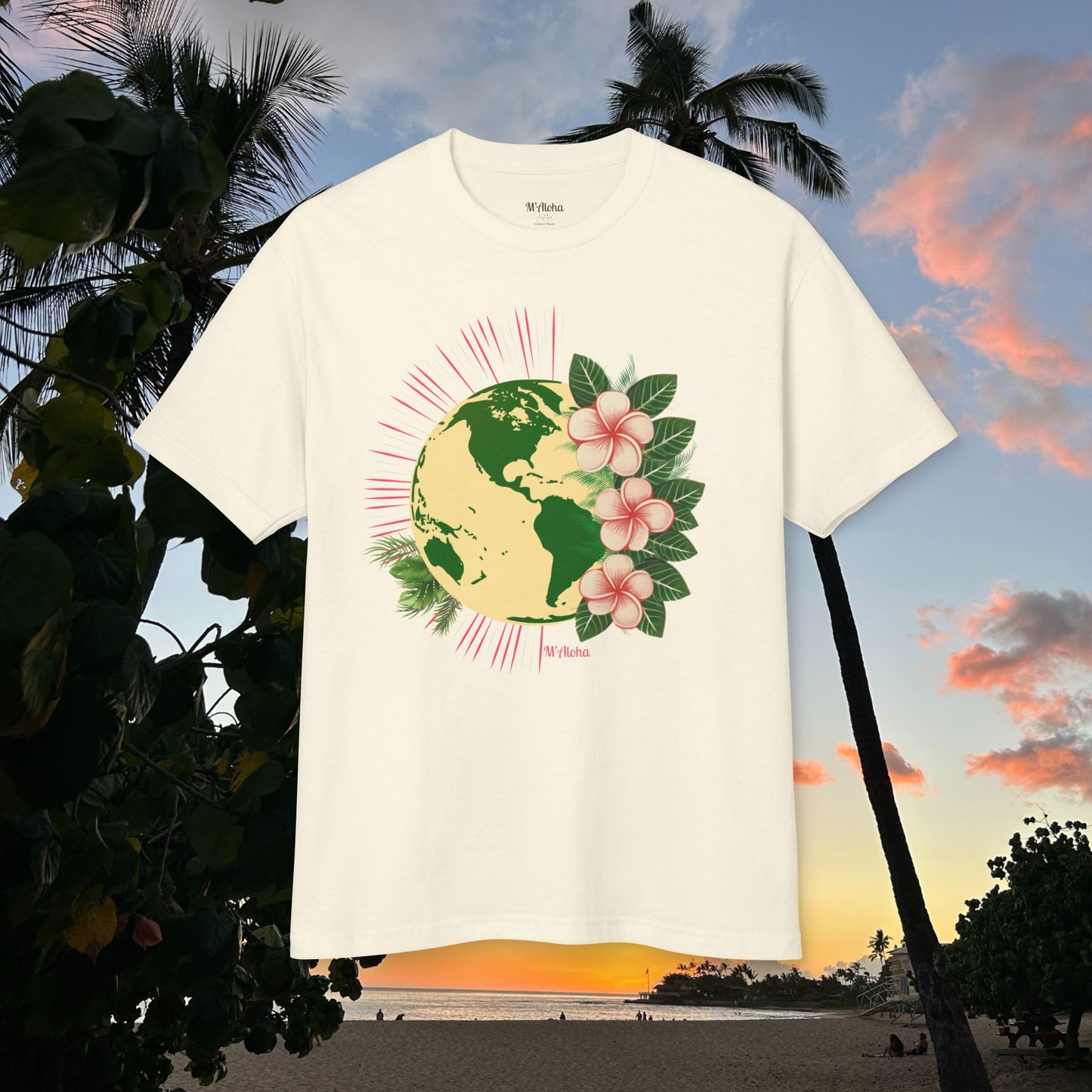 M'Aloha pink Earth Women-T-Shirt