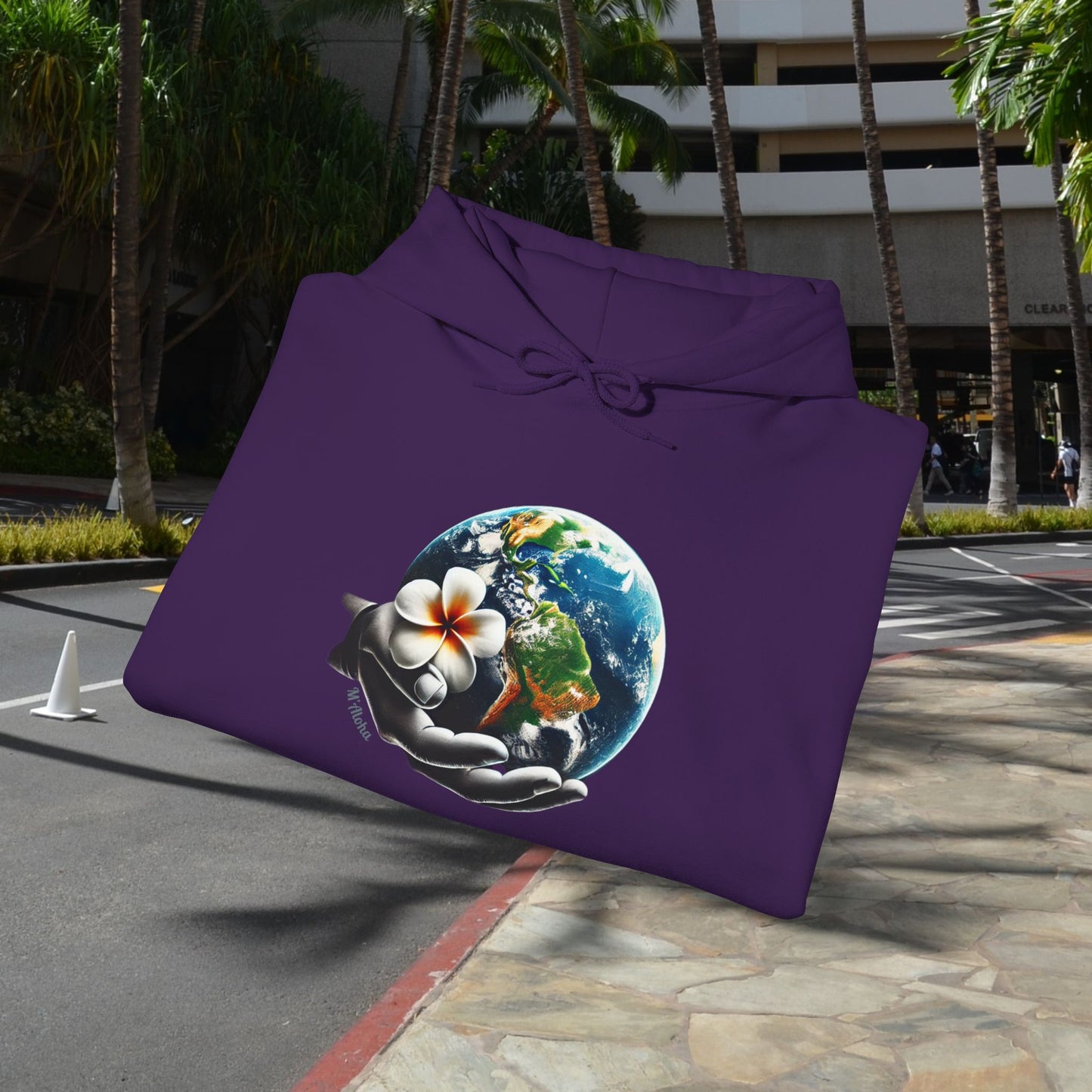 M'Aloha Earth - The World in your Hand Hoodie