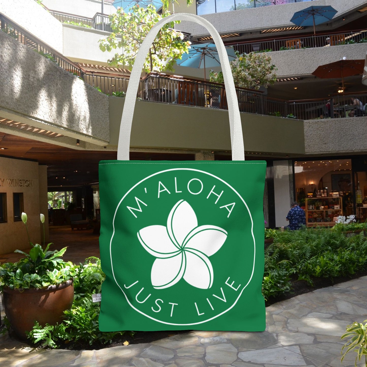 M'Aloha green Eco Bag