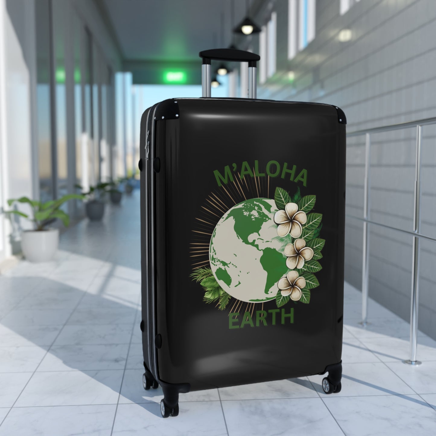 M'Aloha Earth black Suitcase