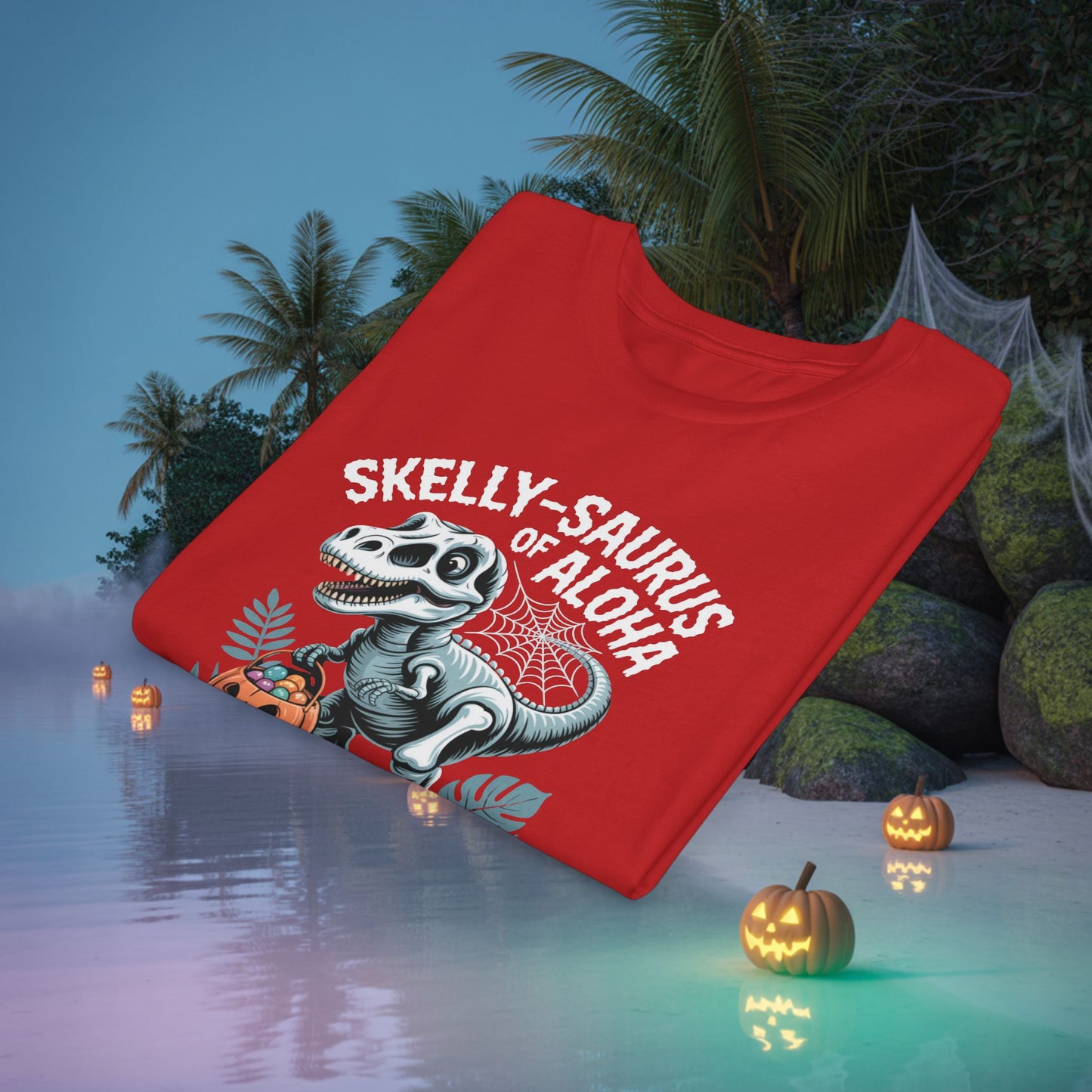 Skelly-Saurus of Aloha Kids Tee