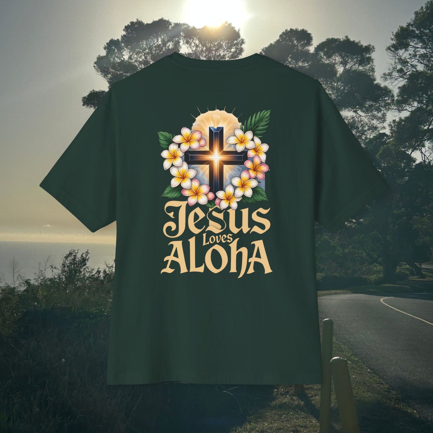 Jesus loves Aloha - Unisex Oversize Tee
