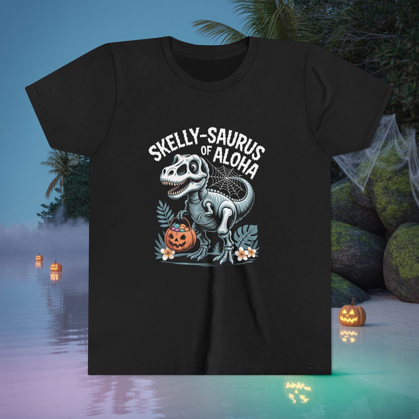 Skelly-Saurus of Aloha Kids Tee