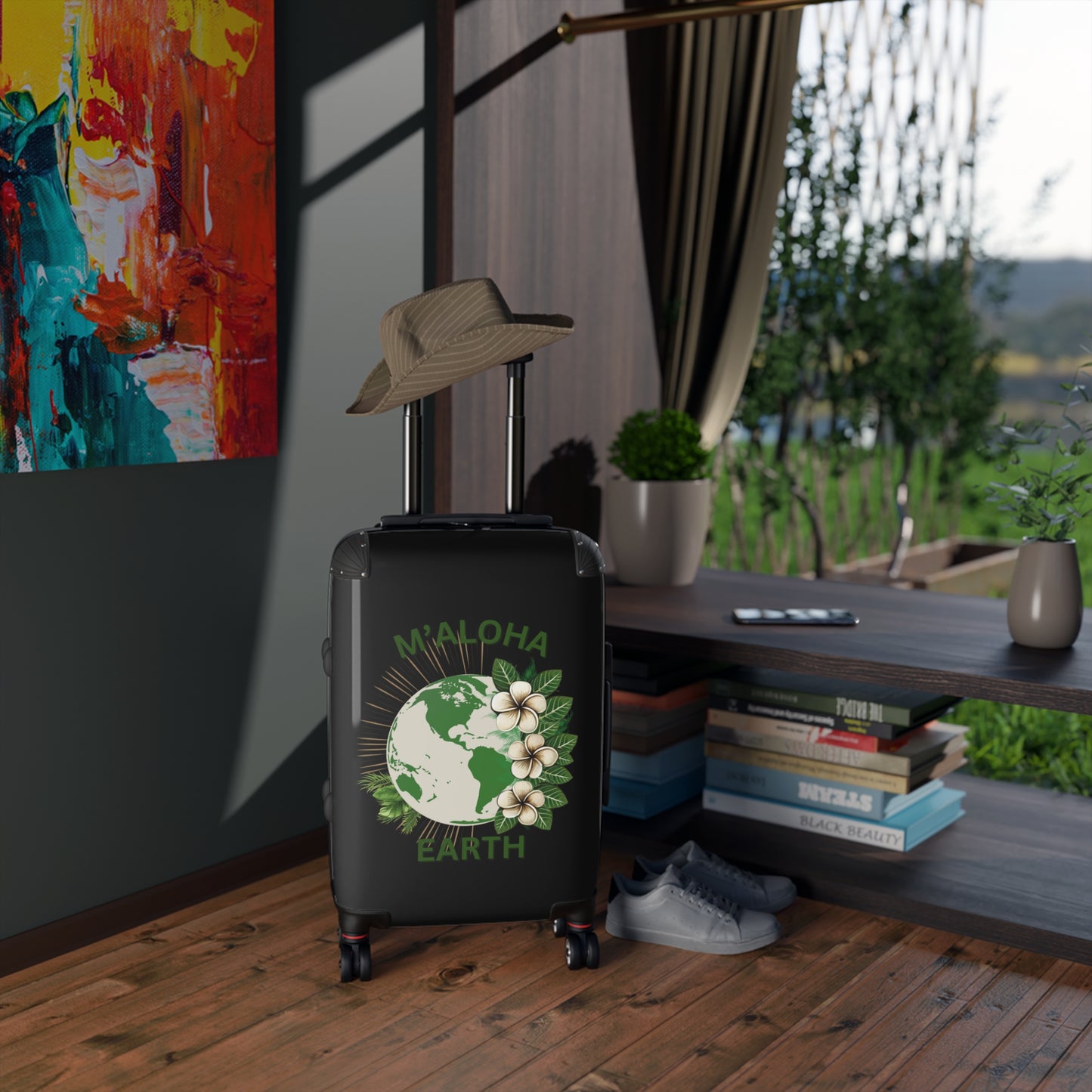 M'Aloha Earth black Suitcase