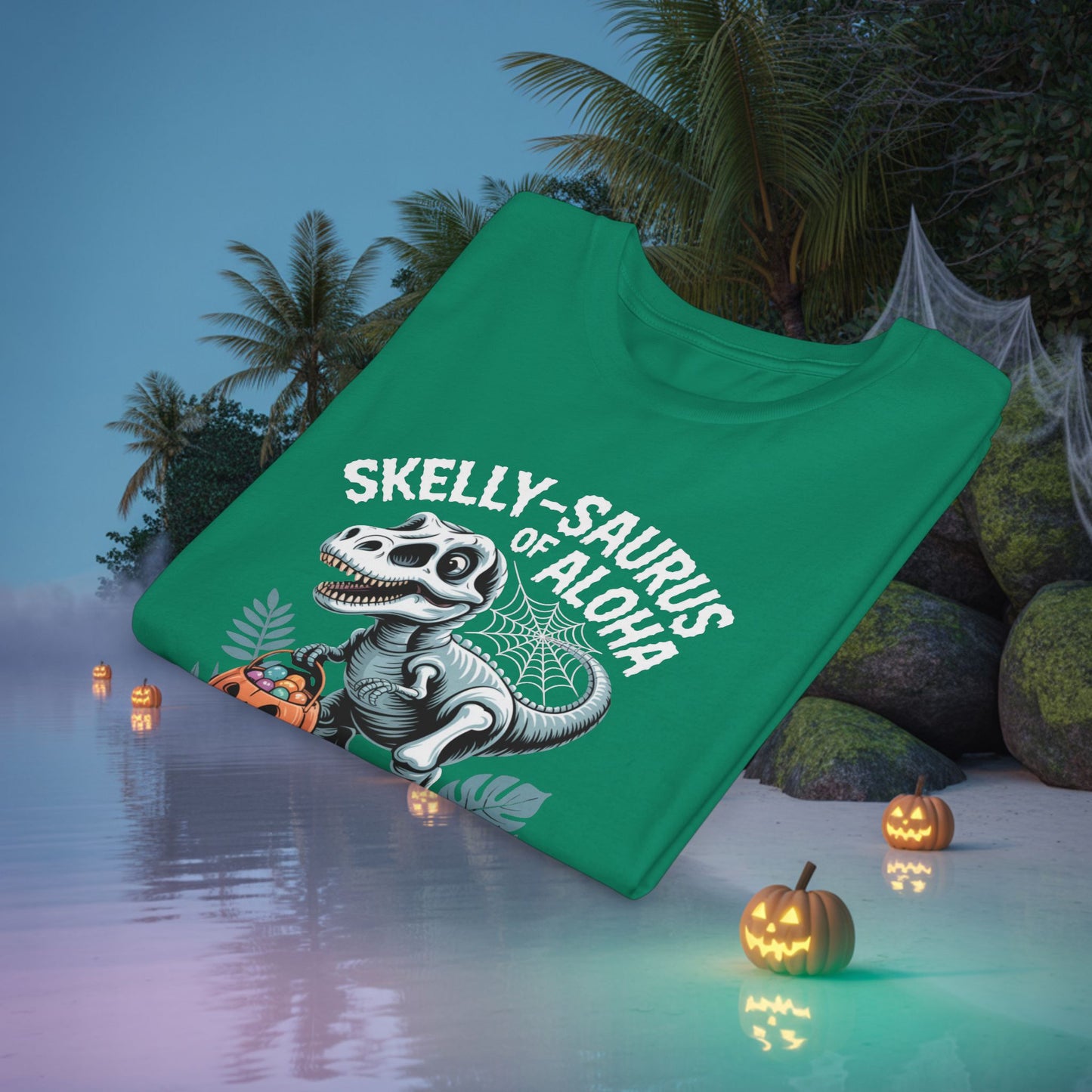 Skelly-Saurus of Aloha Kids Tee