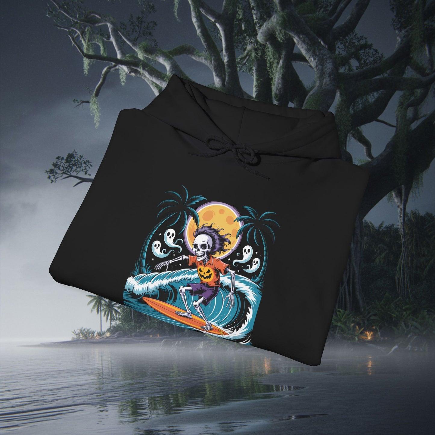 Surfing Skelton Hoodie