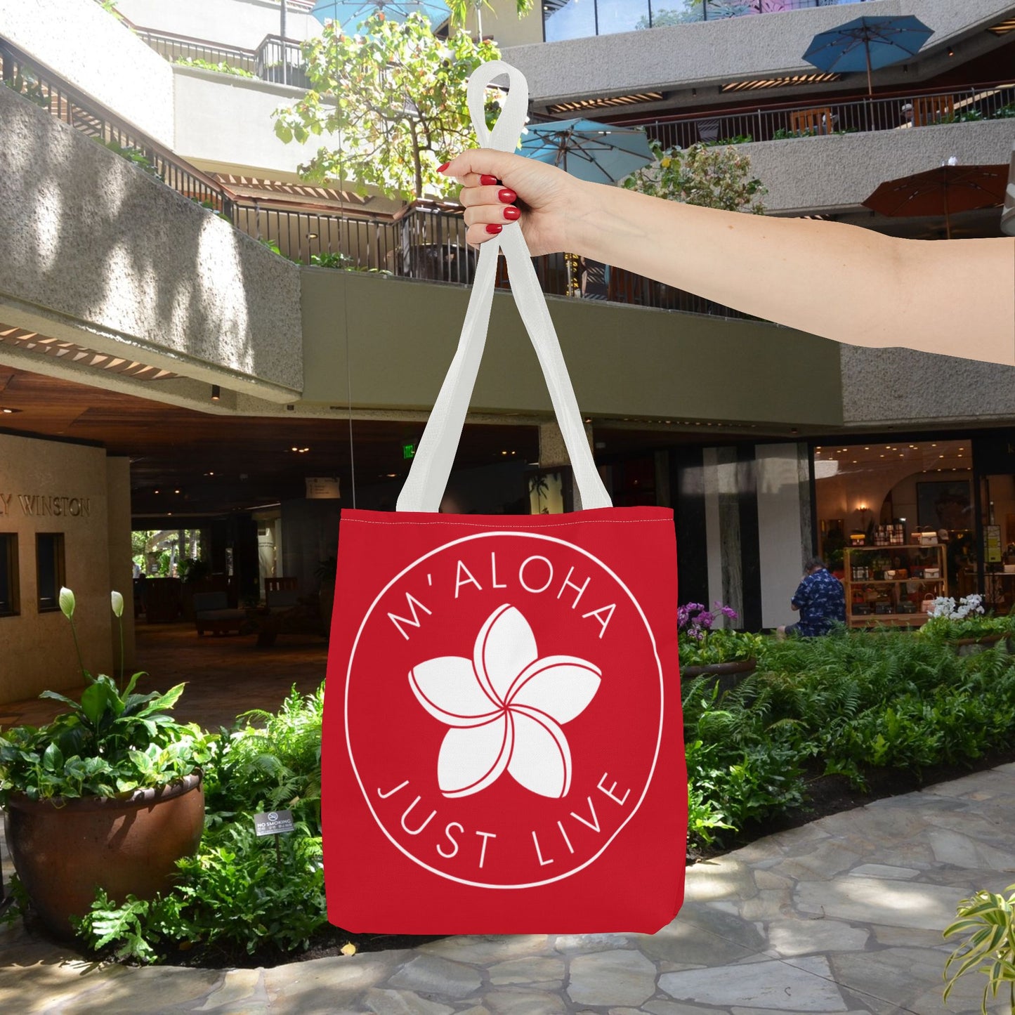 M'Aloha red Eco Bag