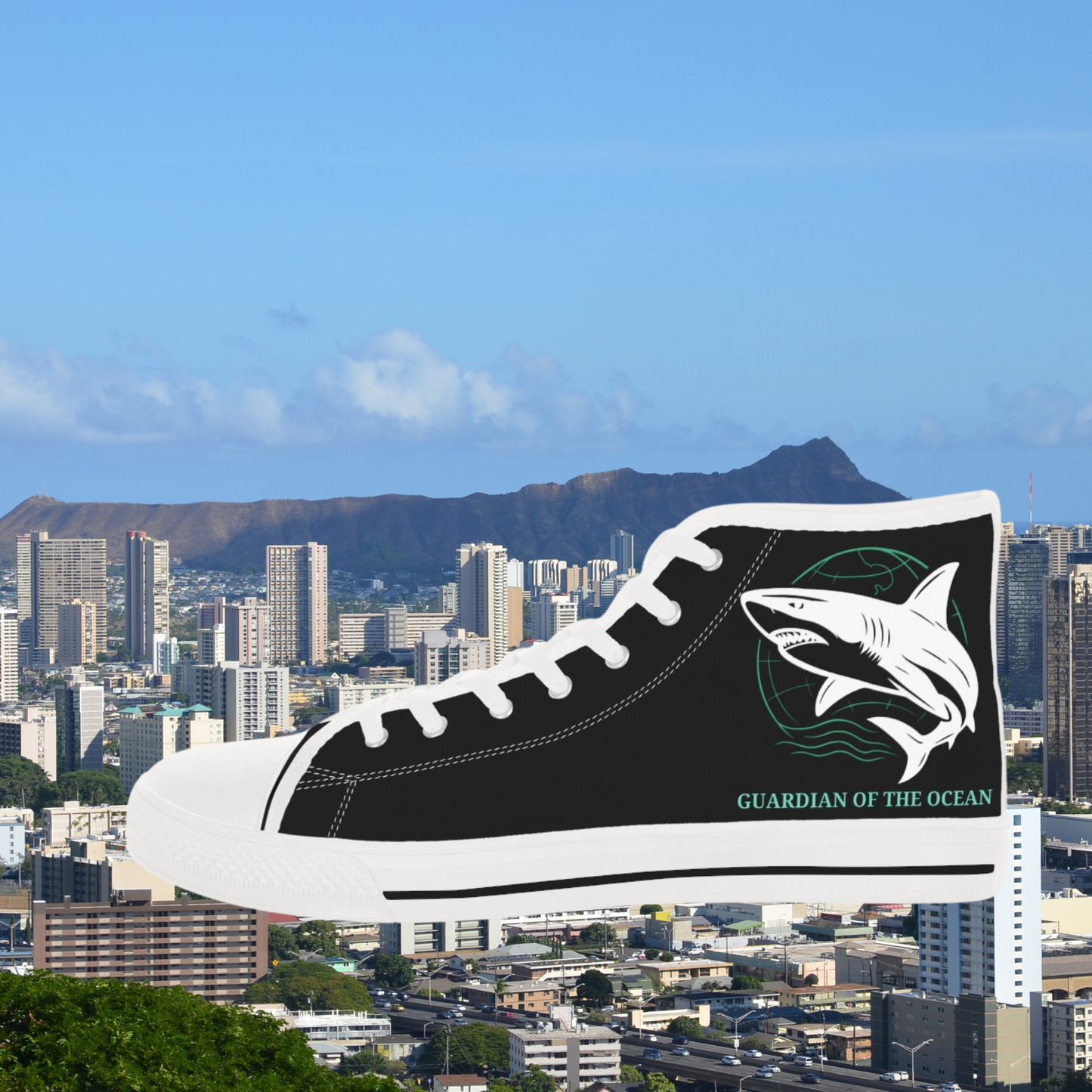 White Shark Men's High Top Sneakers