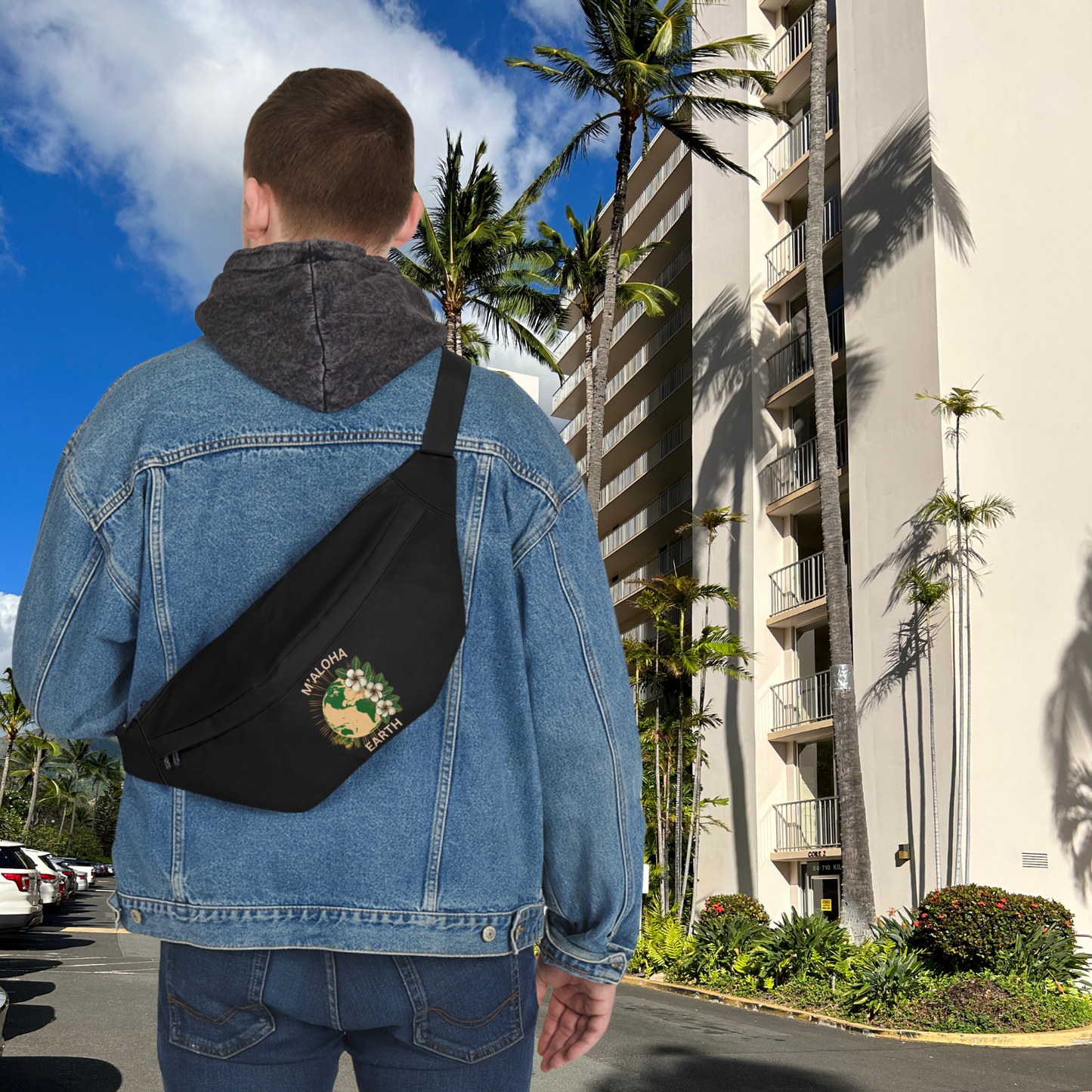 M'Aloha Earth - Large Fanny Pack Black