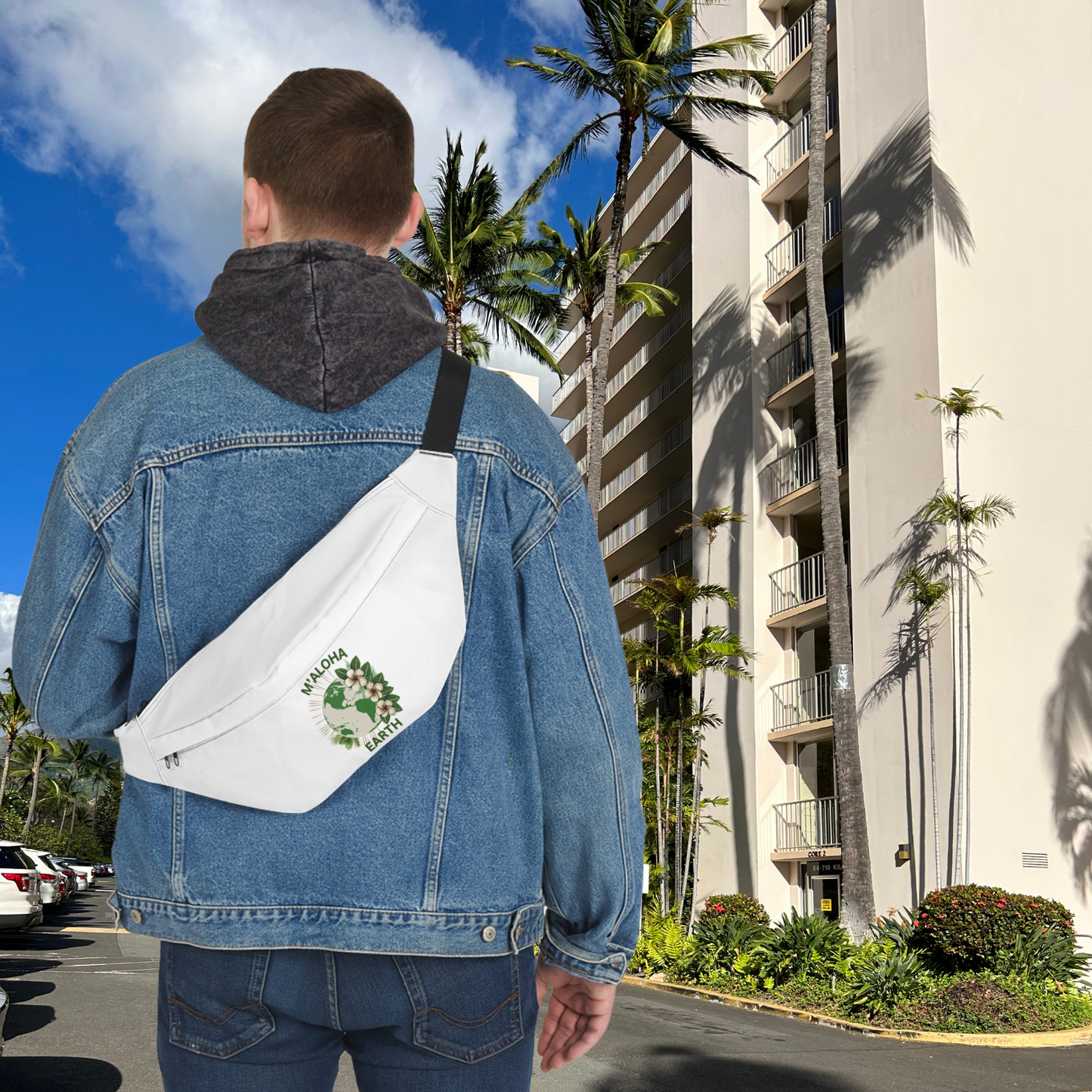 M'Aloha Earth - Large Fanny Pack White