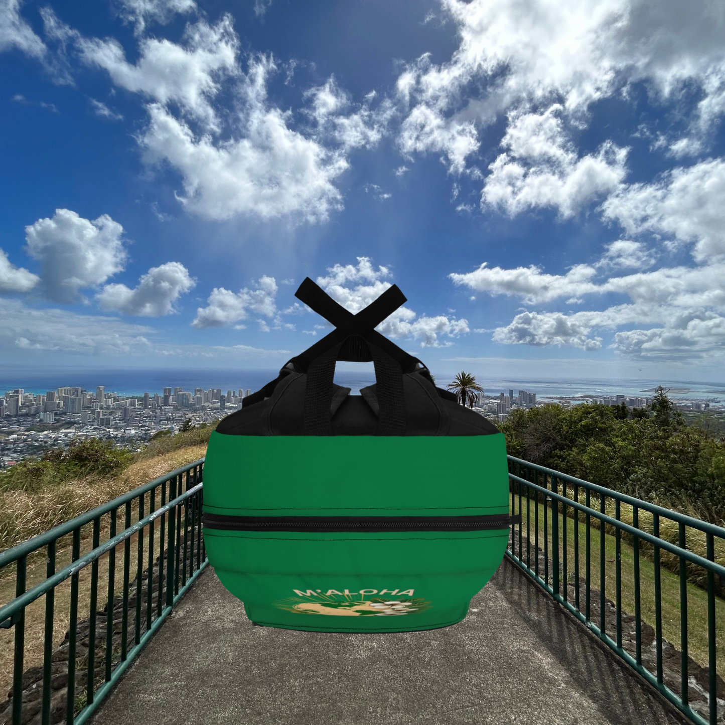 M'Aloha Earth green Backpack