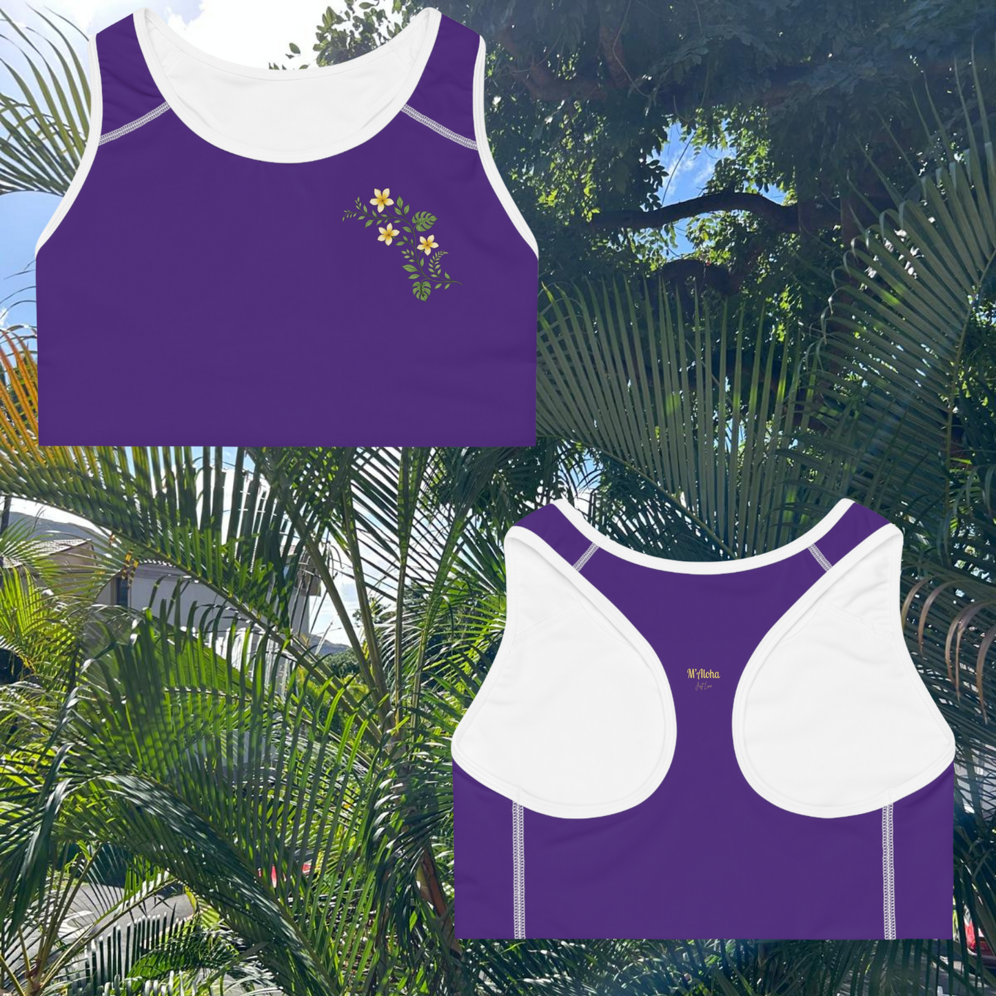 Amethyst comfortable Sports Bra