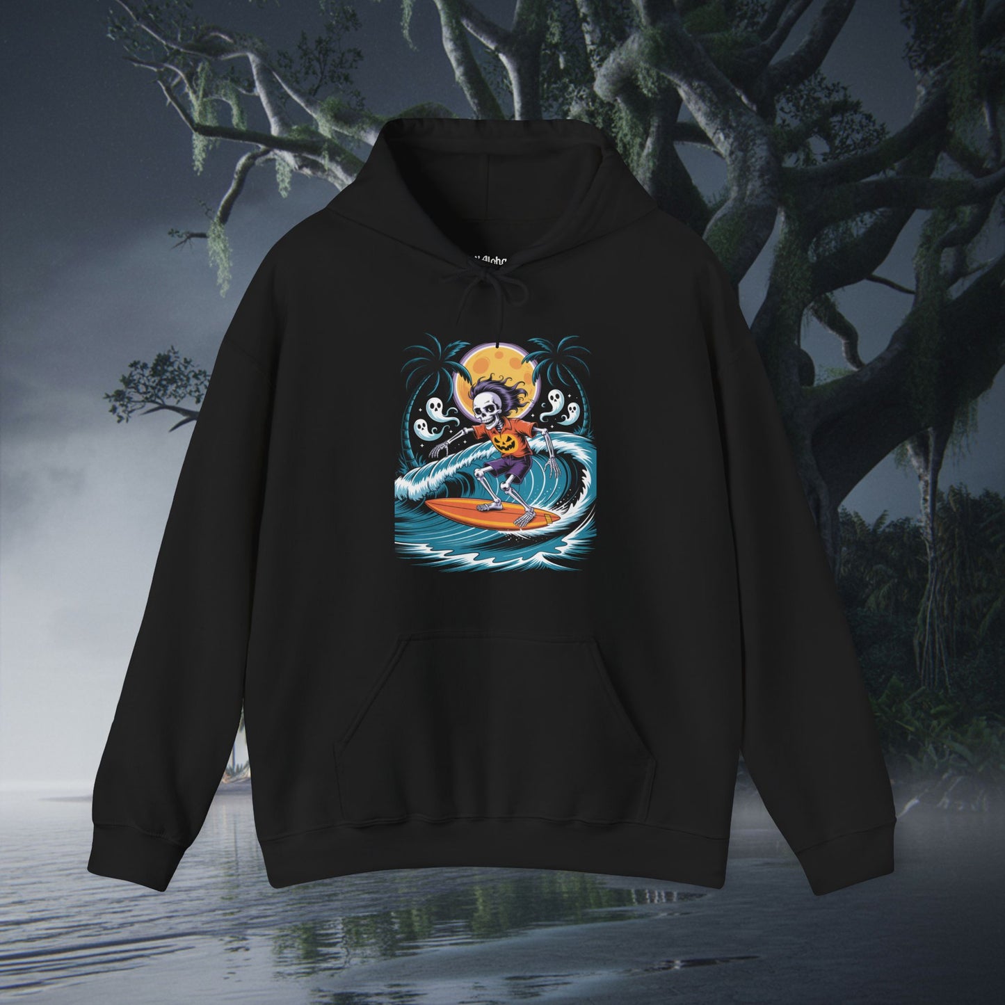 Surfing Skelton Hoodie