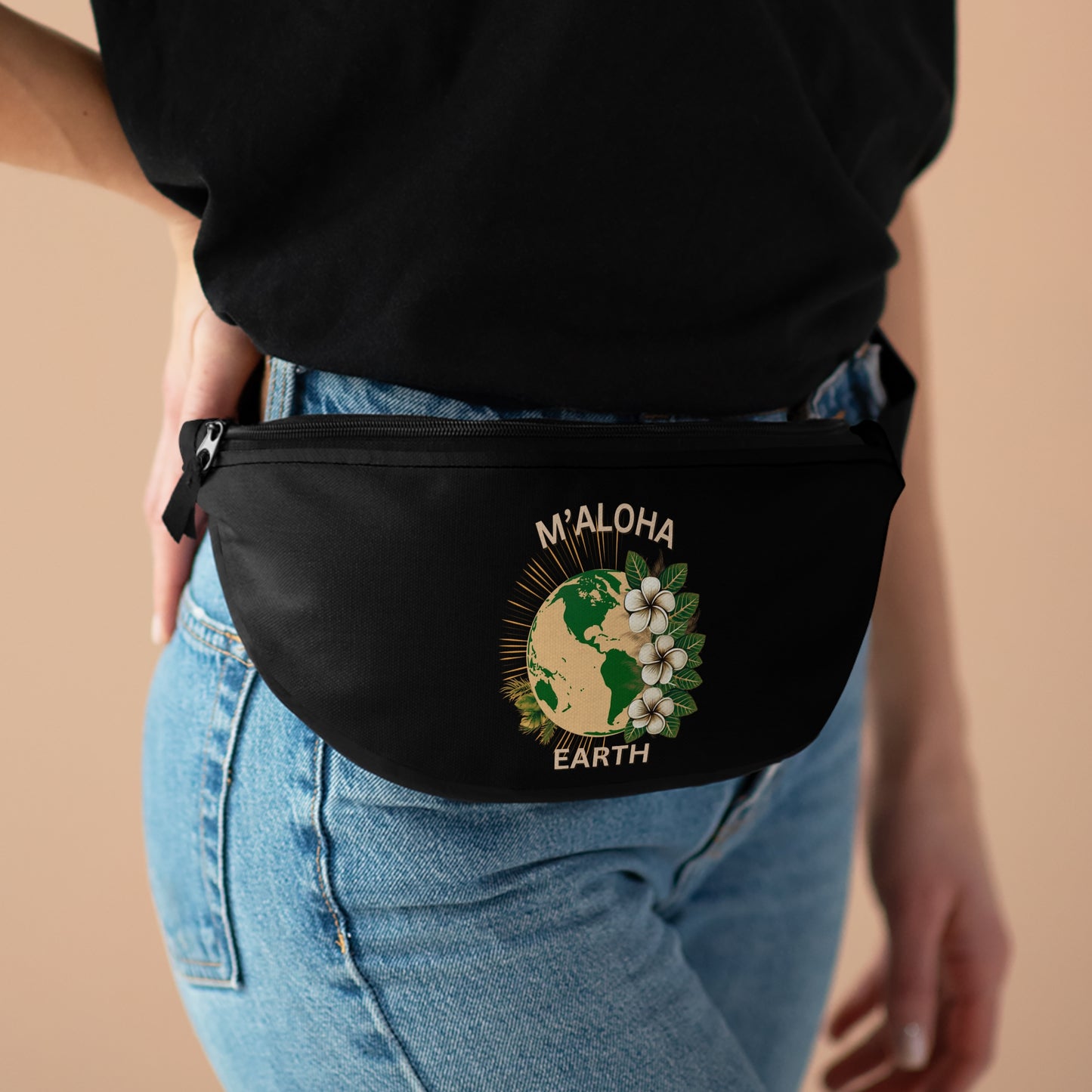 M'Aloha Earth - Black Fanny Pack