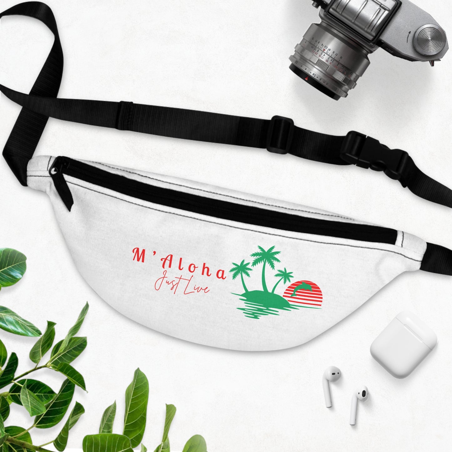 M'Aloha Sunset White Fanny Pack