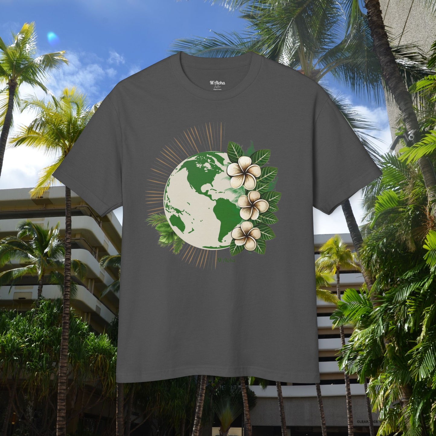 M'Aloha green Earth Unisex-T-Shirt
