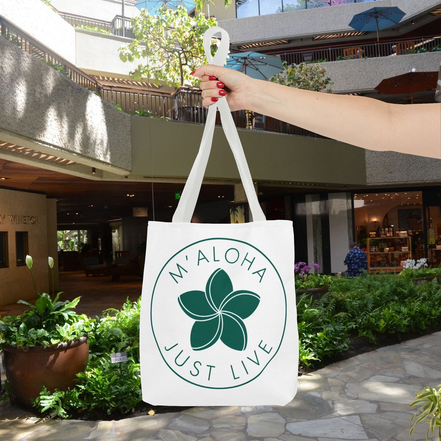 M'Aloha white Eco Bag