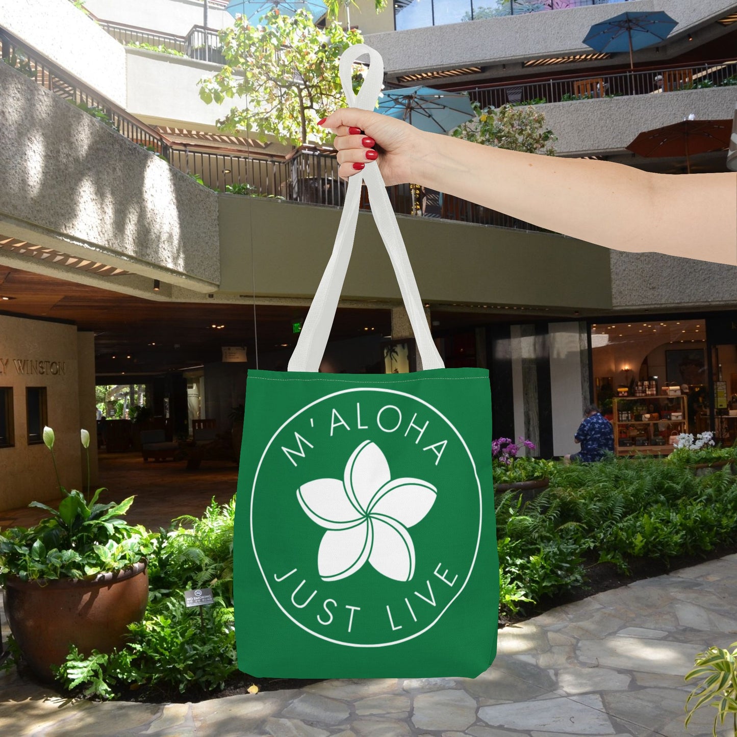 M'Aloha green Eco Bag