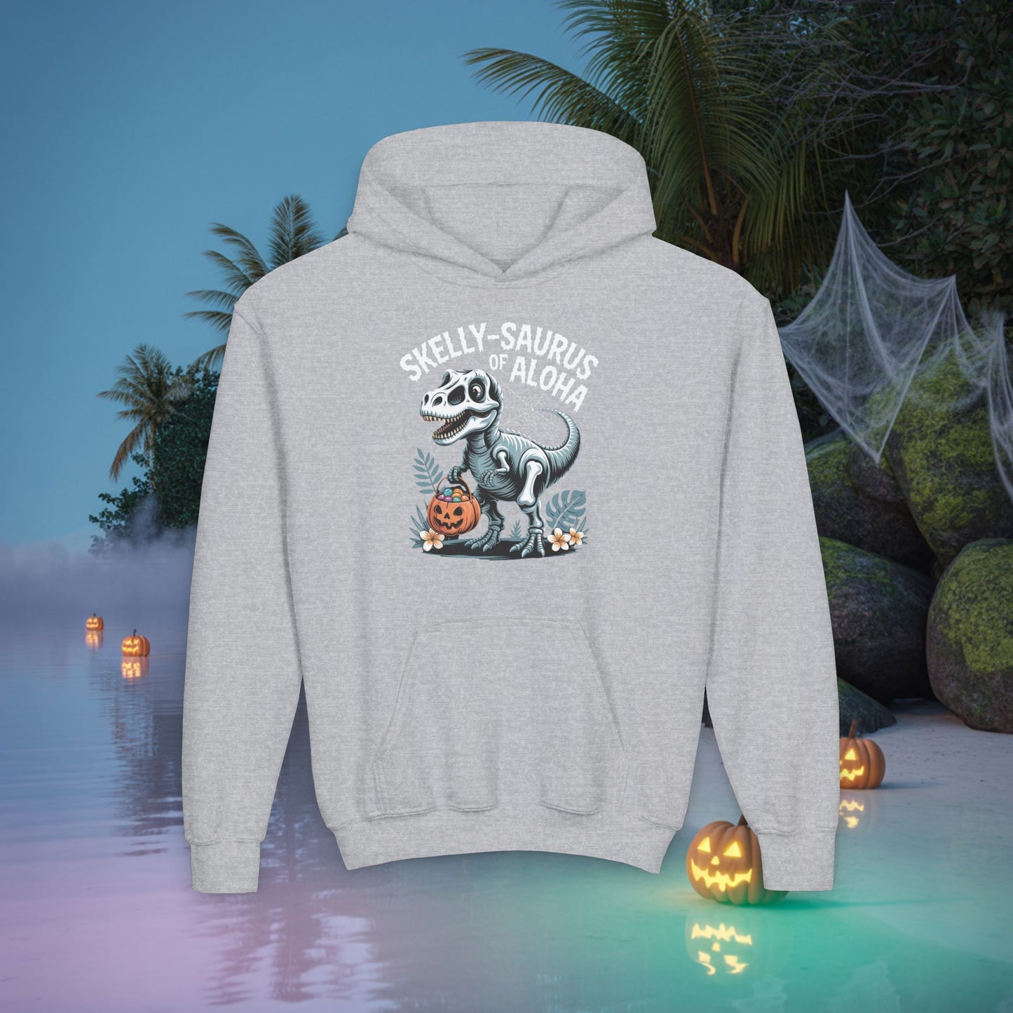 Skelly-Saurus of Aloha Kid Hoodie