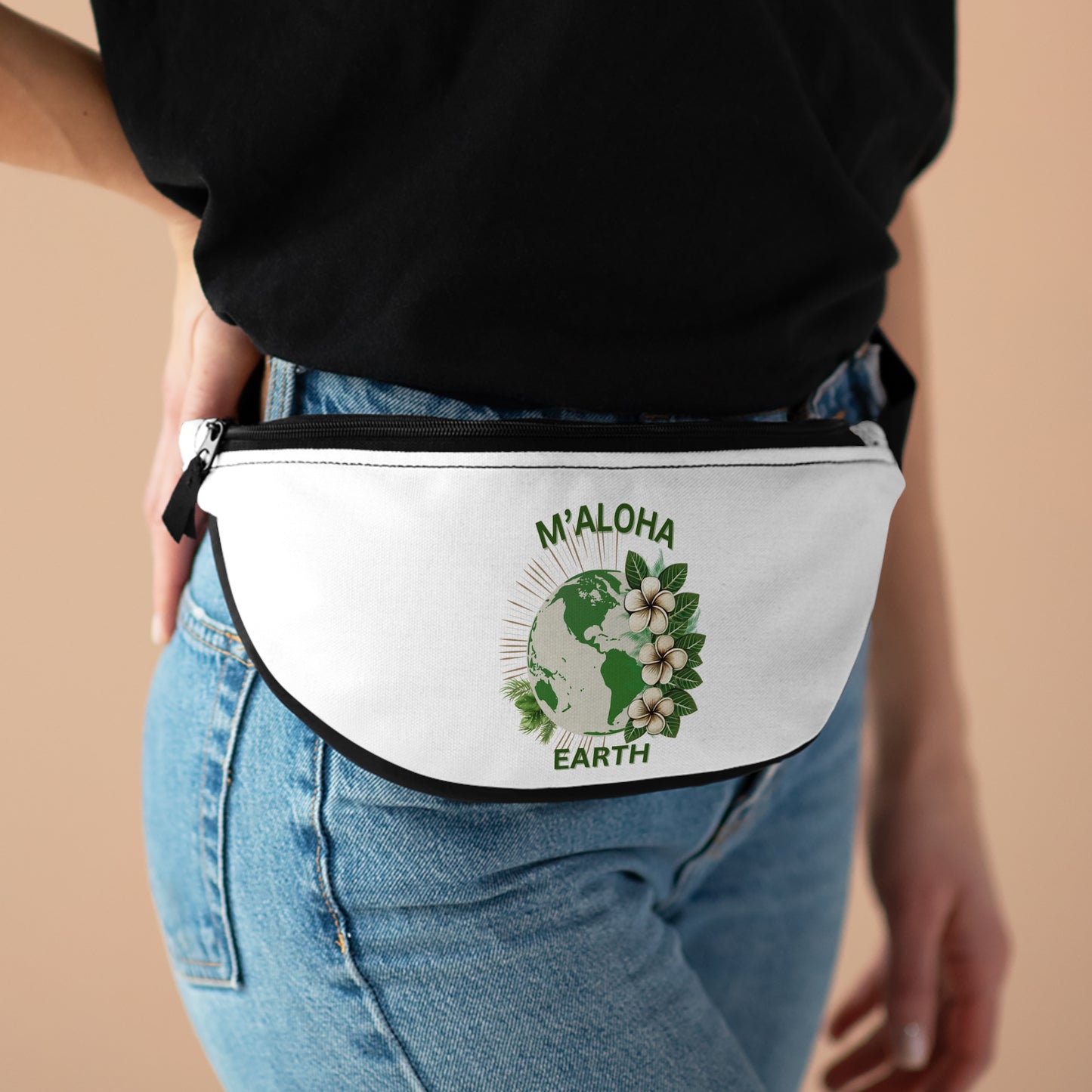 M'Aloha Earth - White Fanny Pack