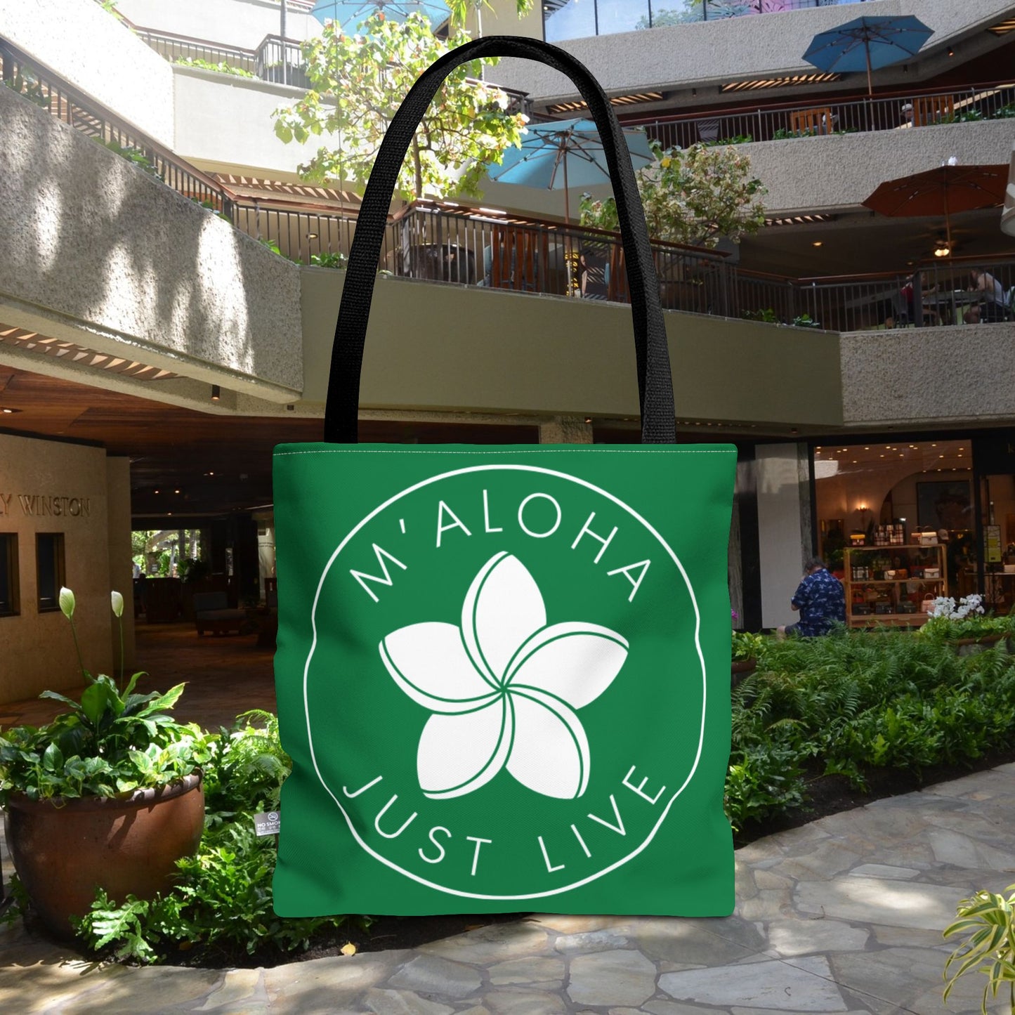 M'Aloha green Eco Bag