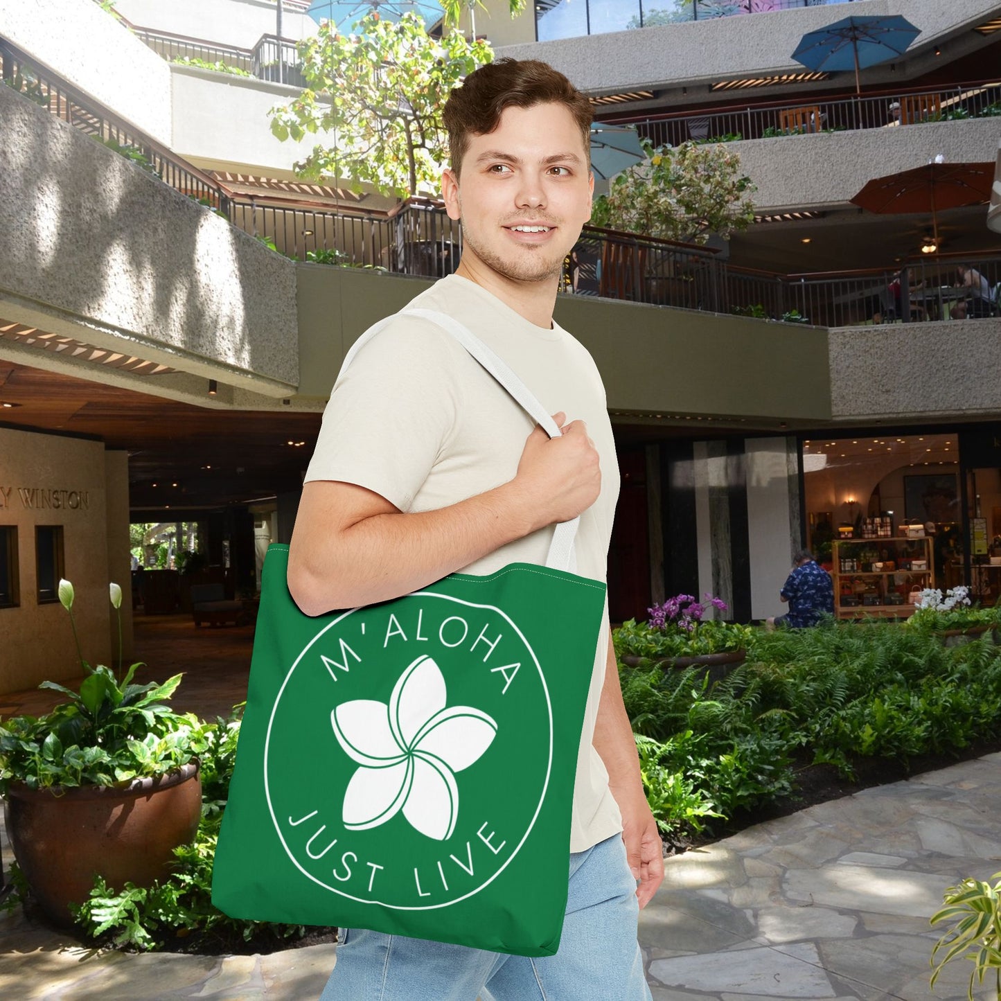 M'Aloha green Eco Bag