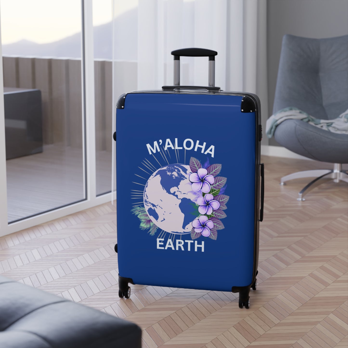 M'Aloha Earth blue Suitcase