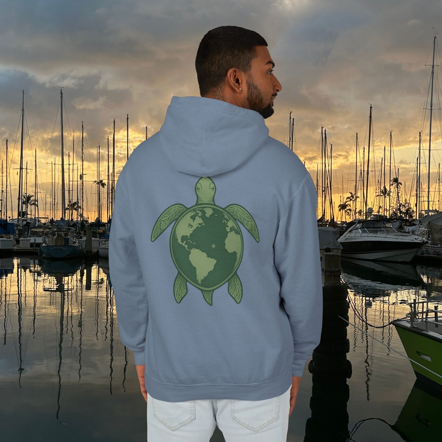 M'Aloha Earth - Turtle Men Hoodie