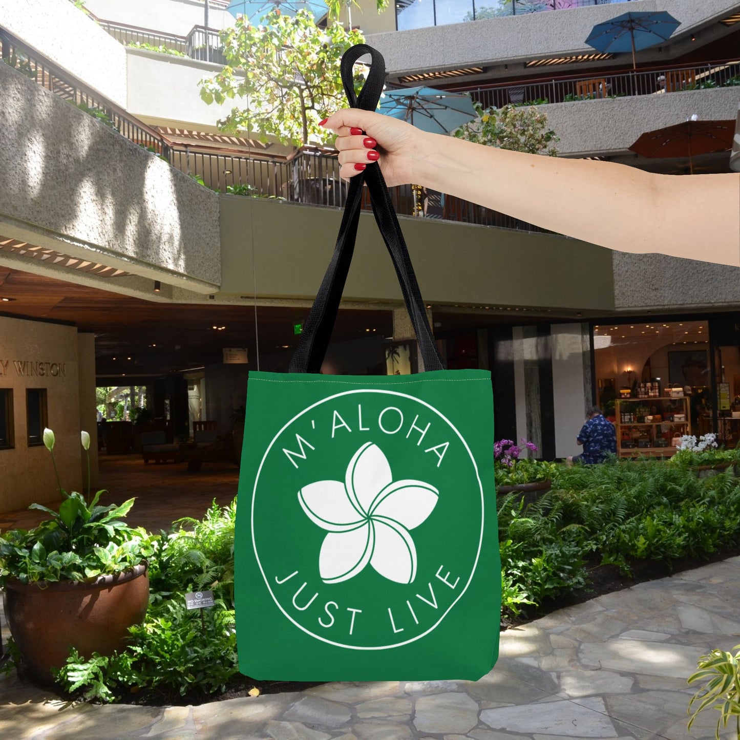 M'Aloha green Eco Bag