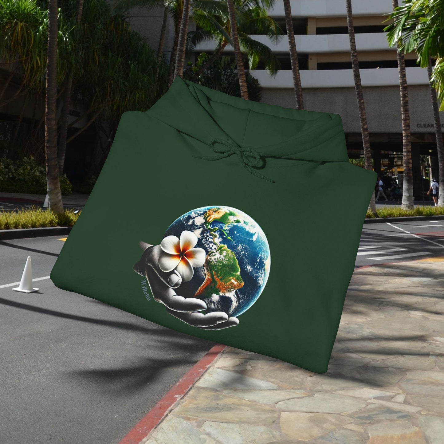 M'Aloha Earth - The World in your Hand Hoodie