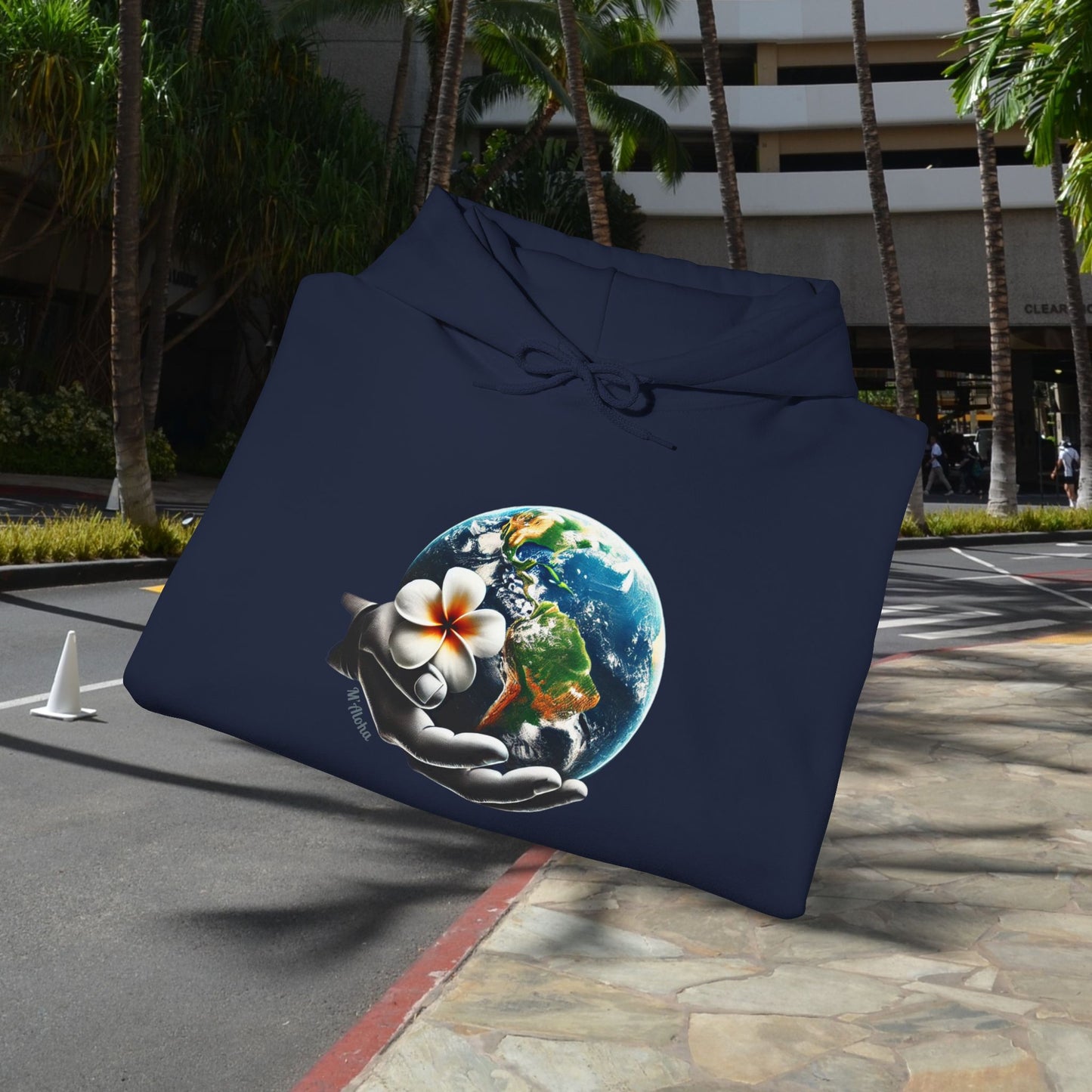 M'Aloha Earth - The World in your Hand Hoodie
