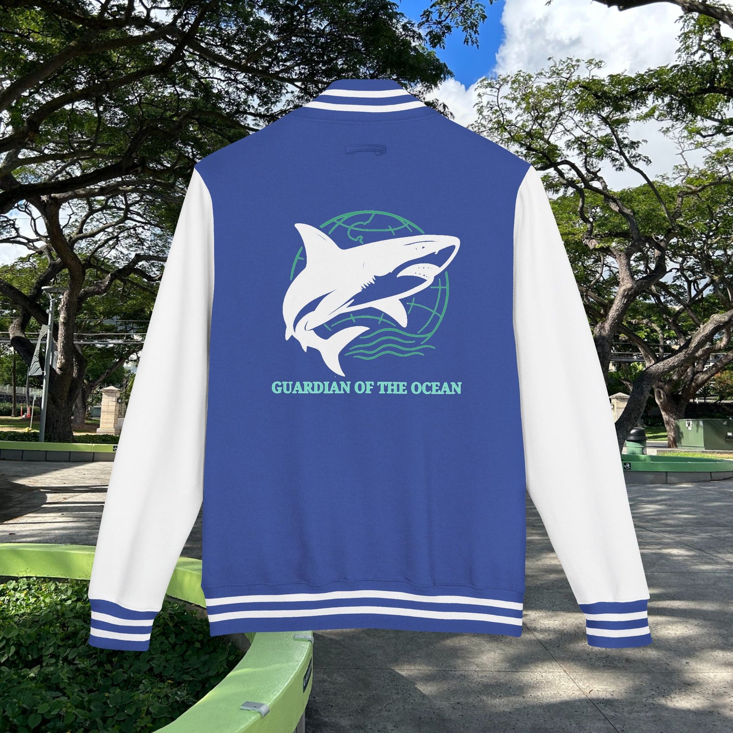 M'Aloha Shark Letterman Jacket