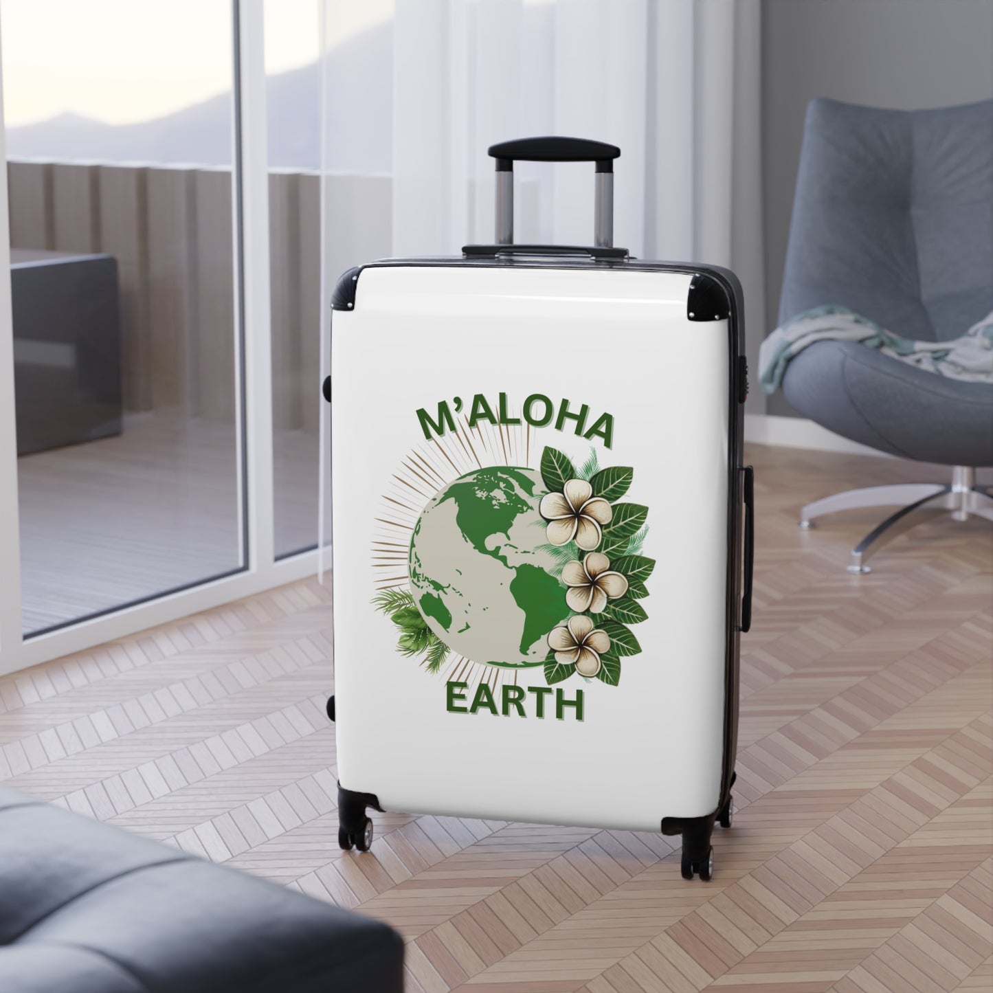M'Aloha Earth white Suitcase