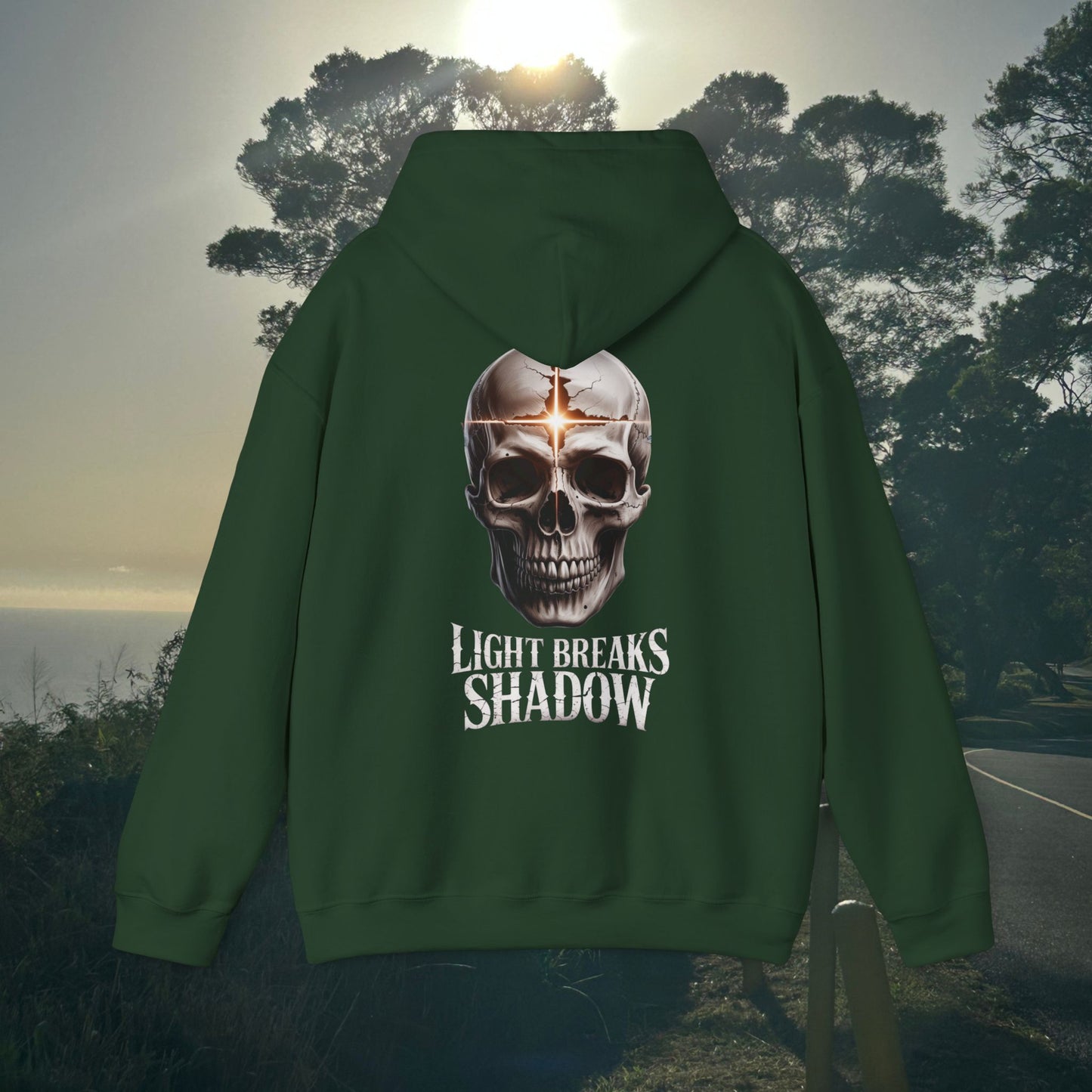Light Breaks Shadow- Unisex Hoodie