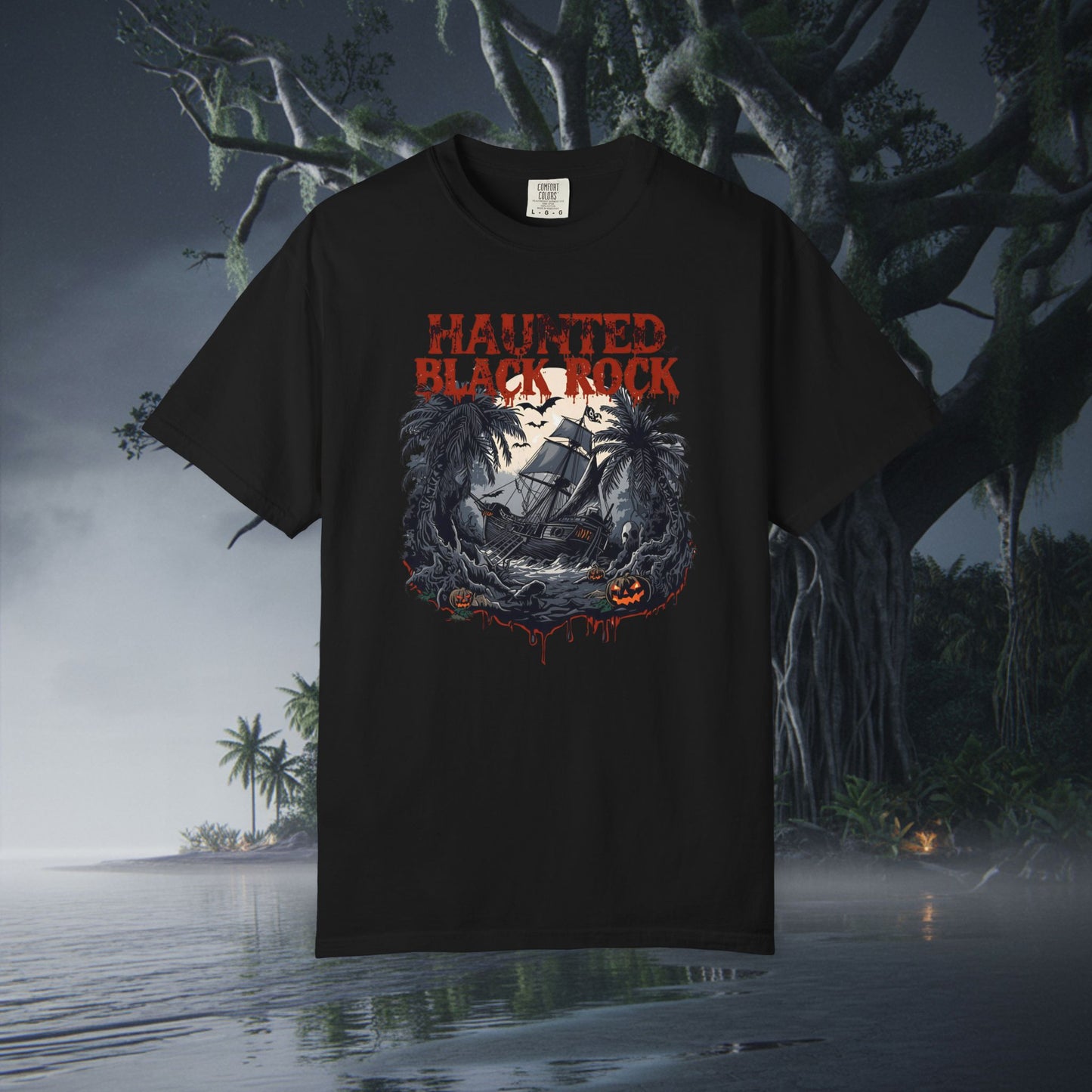 Haunted Black Rock Tee