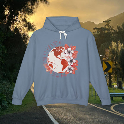 M'Aloha red Earth Lightweight Hooded Sweatshirt