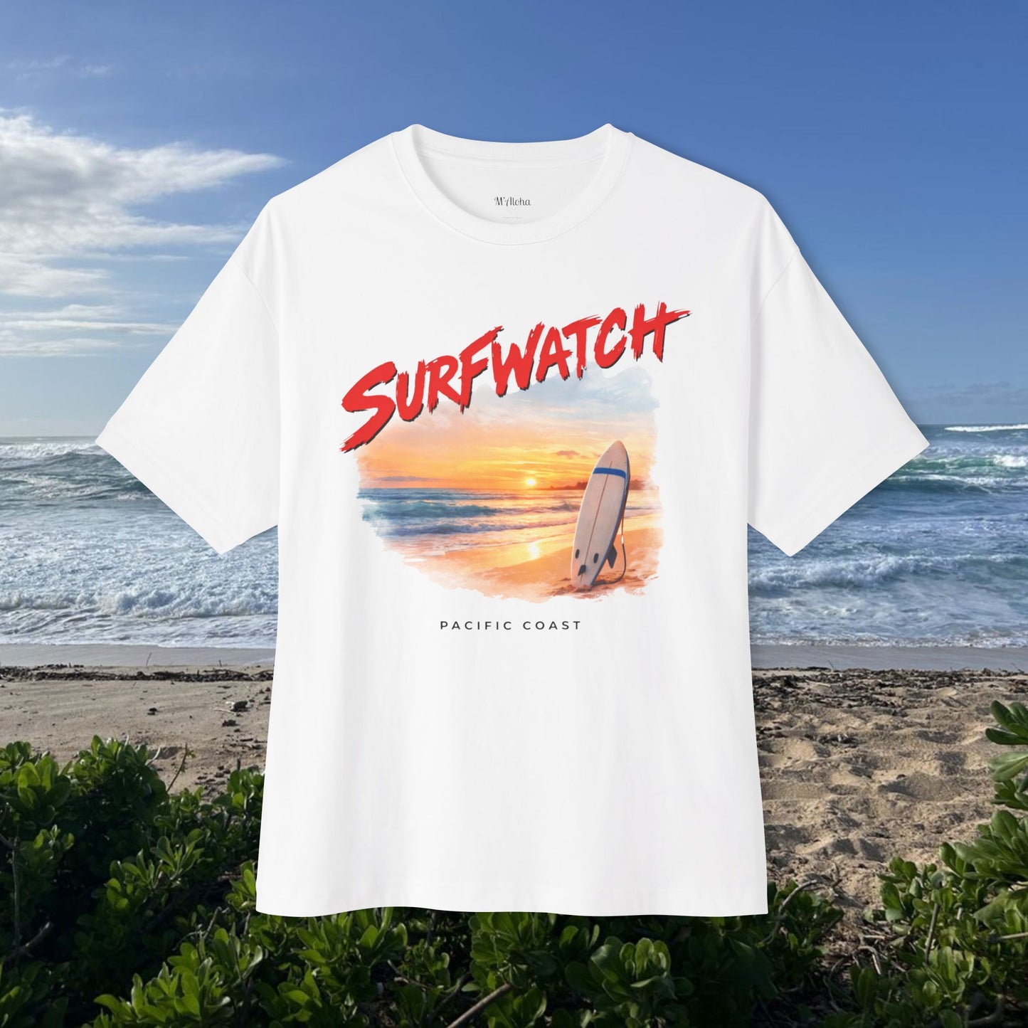 Surf watch Pacific Coast -  Unisex Oversize Tee