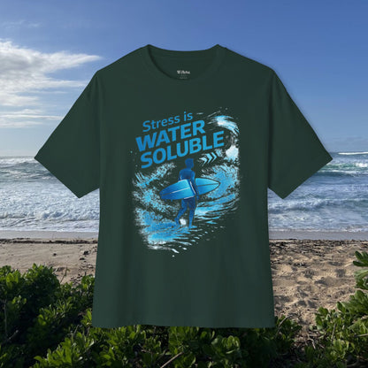 Stress is water soluble -  Unisex Oversize Tee