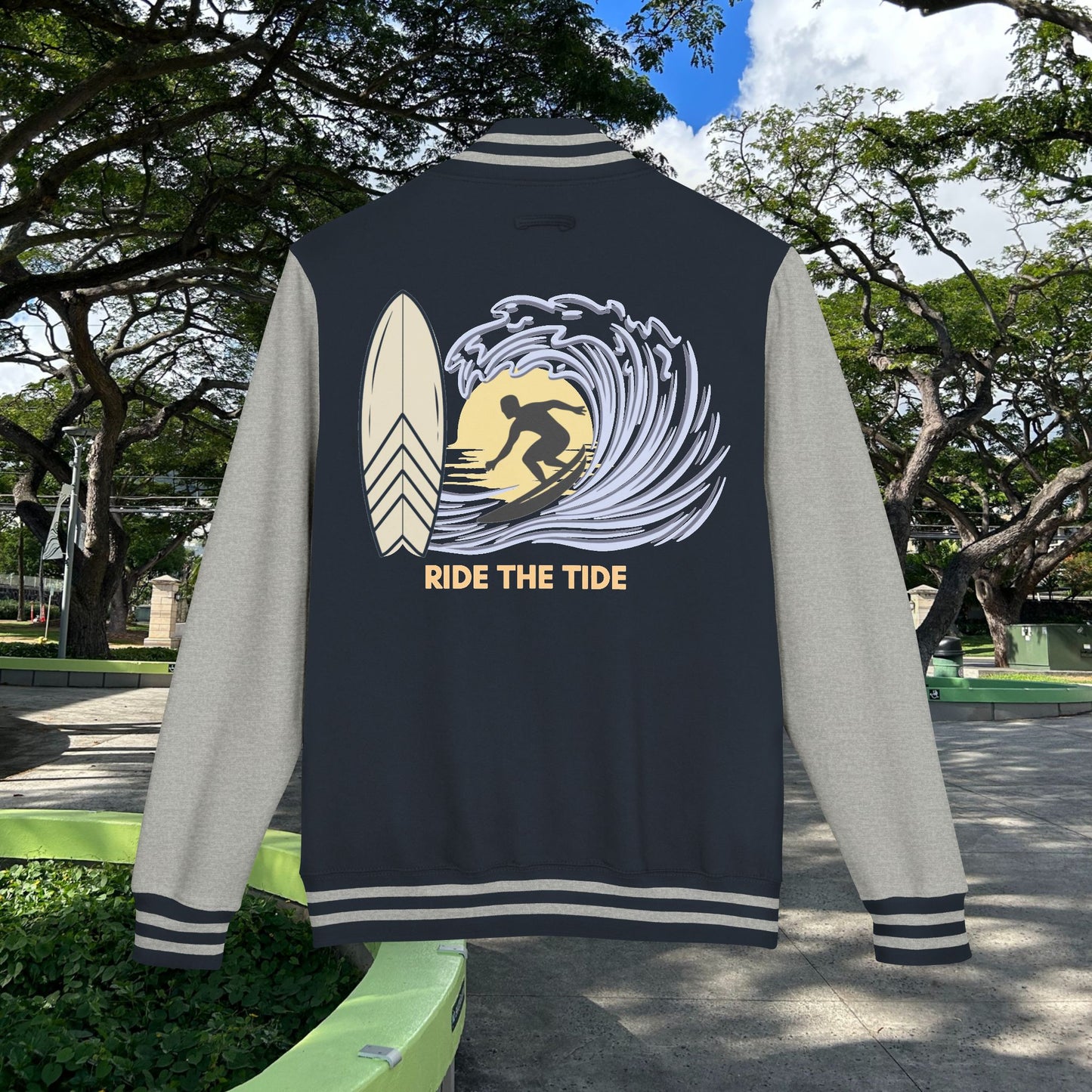 M'Aloha Surfer Letterman Jacket