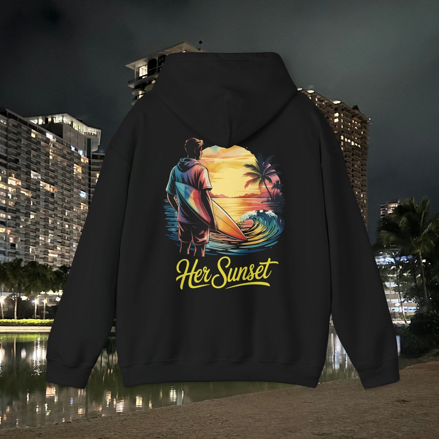 Her sunset men's Hoodie