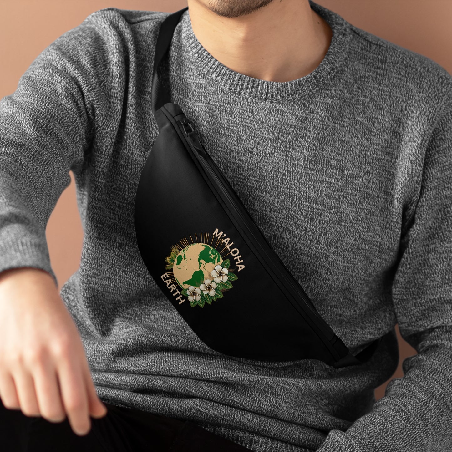 M'Aloha Earth - Black Fanny Pack