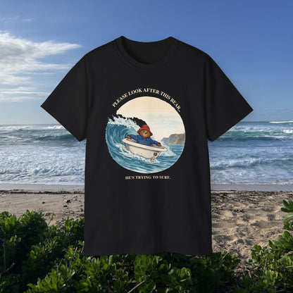Trying to surf  - Unisex Tee
